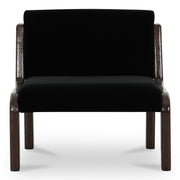 Edie Accent Chair Black Faux Mohair by Moe's Home Collection