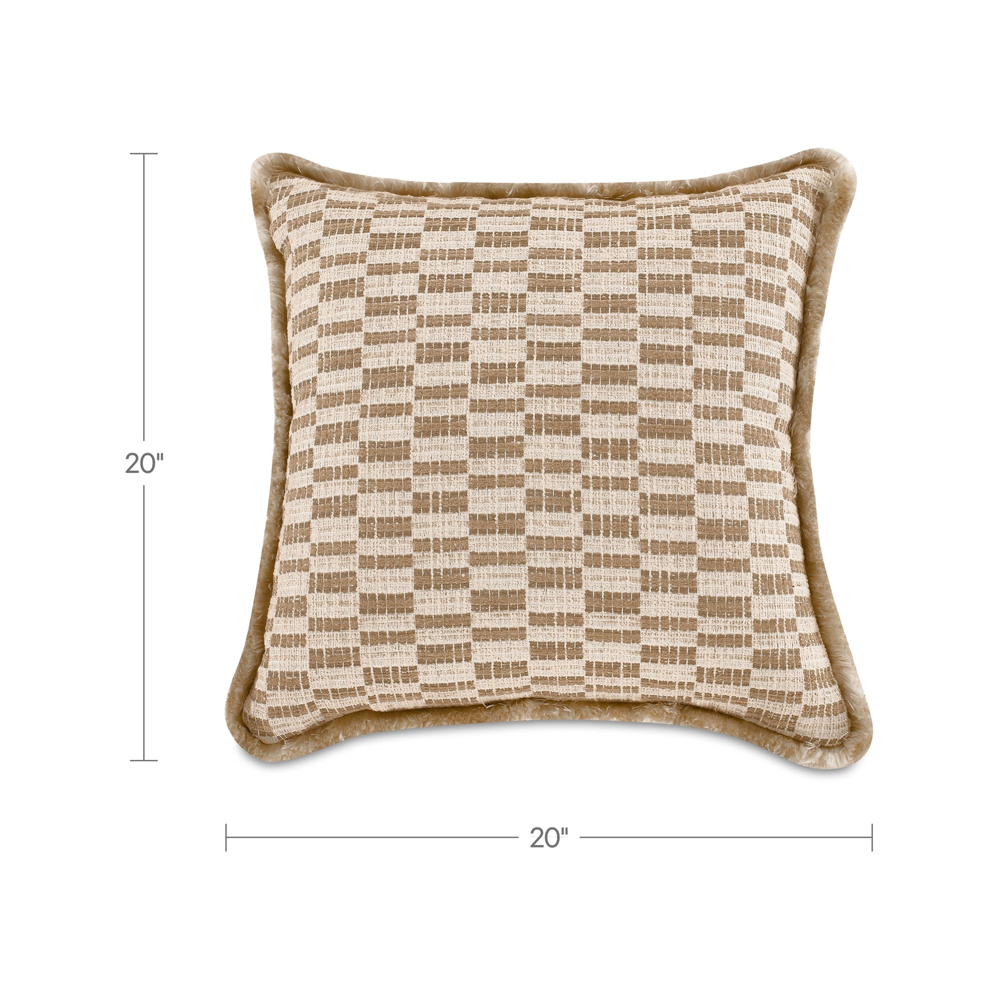 Leone Cushion Taupe by Moe's Home Collection - view 3