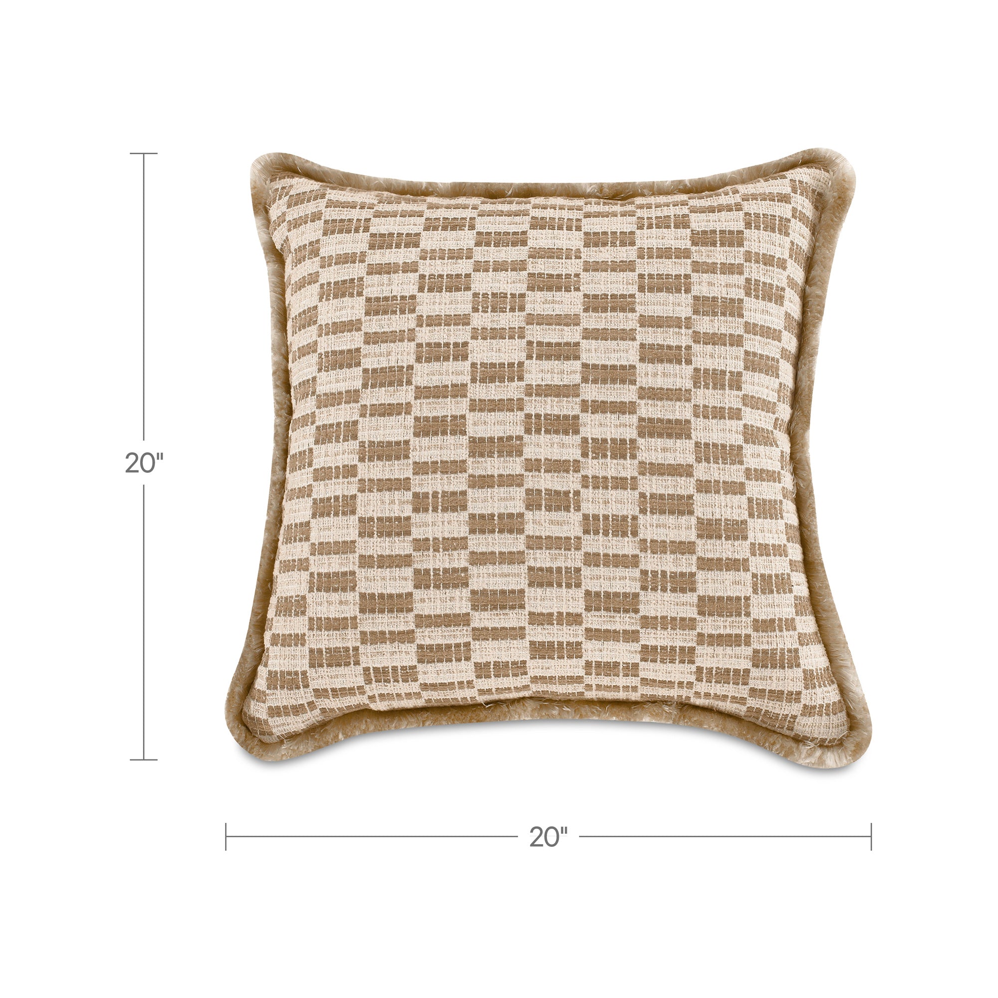 Leone Cushion Taupe by Moe's Home Collection - view 3