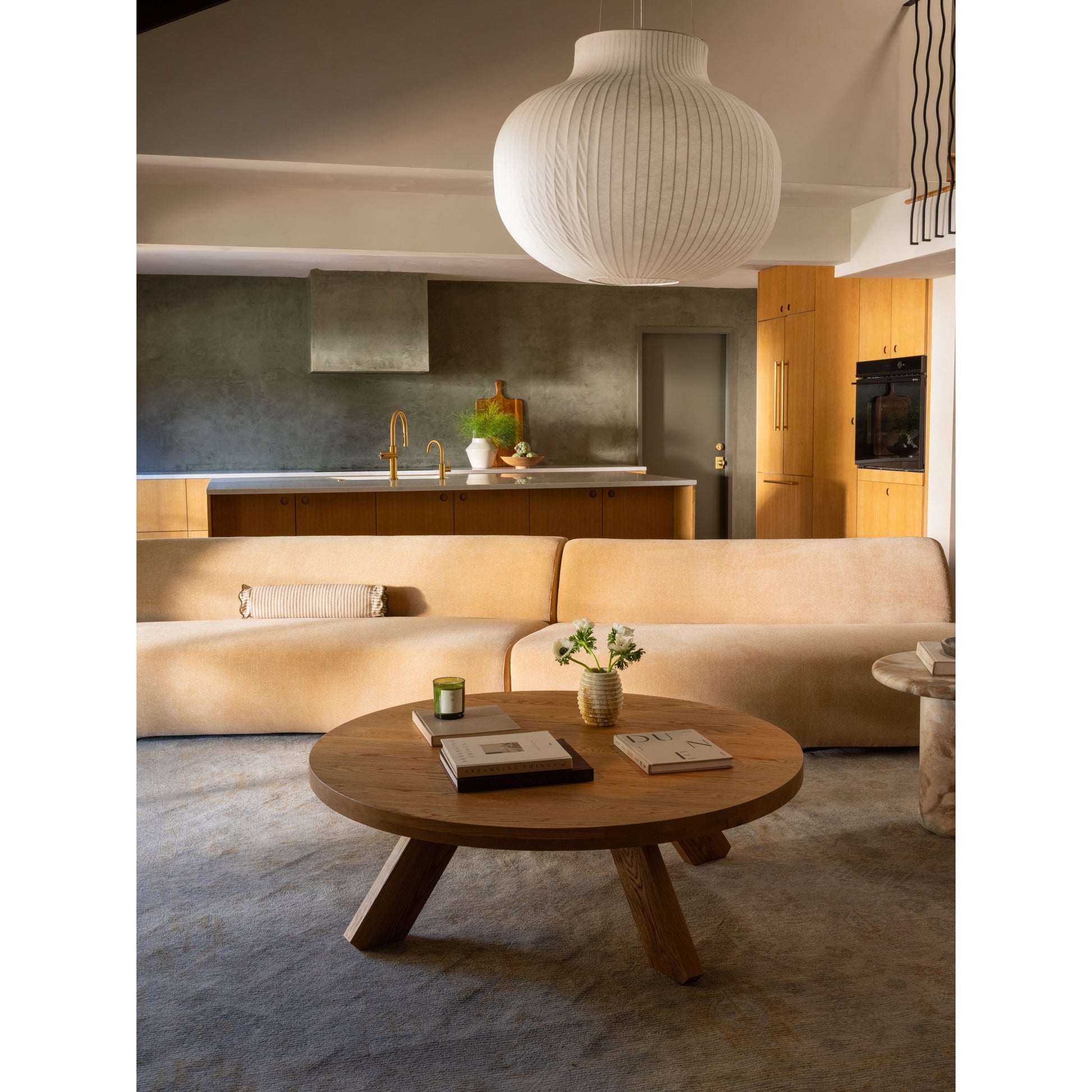 Naomi 2 Piece Concave Modular Sectional Golden Yellow by Moe's Home Collection - view 4
