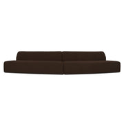 Naomi 2 Piece Convex Modular Sectional Dark Brown by Moe's Home Collection