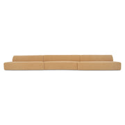 Naomi 3 Piece Wave Modular Sectional Golden Yellow by Moe's Home Collection