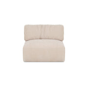 Matina Slipper Chair Oatmeal by Moe's Home Collection