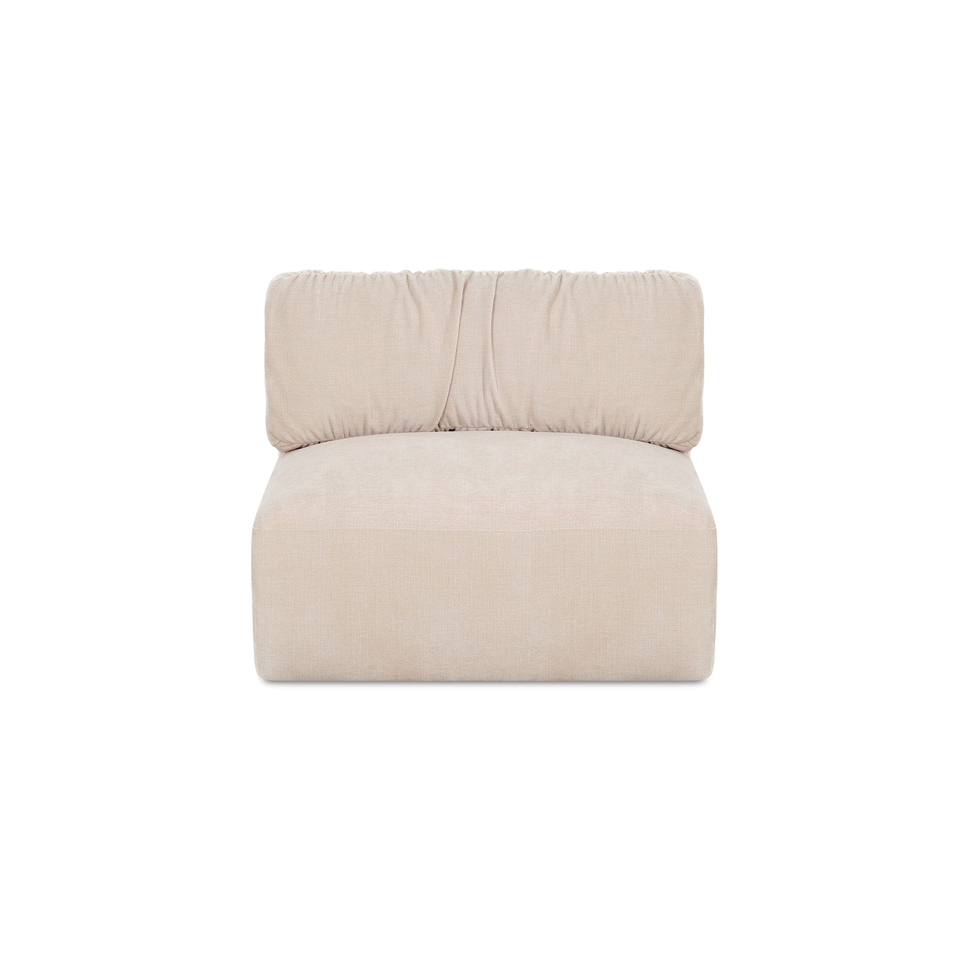 Matina Slipper Chair Oatmeal by Moe's Home Collection
