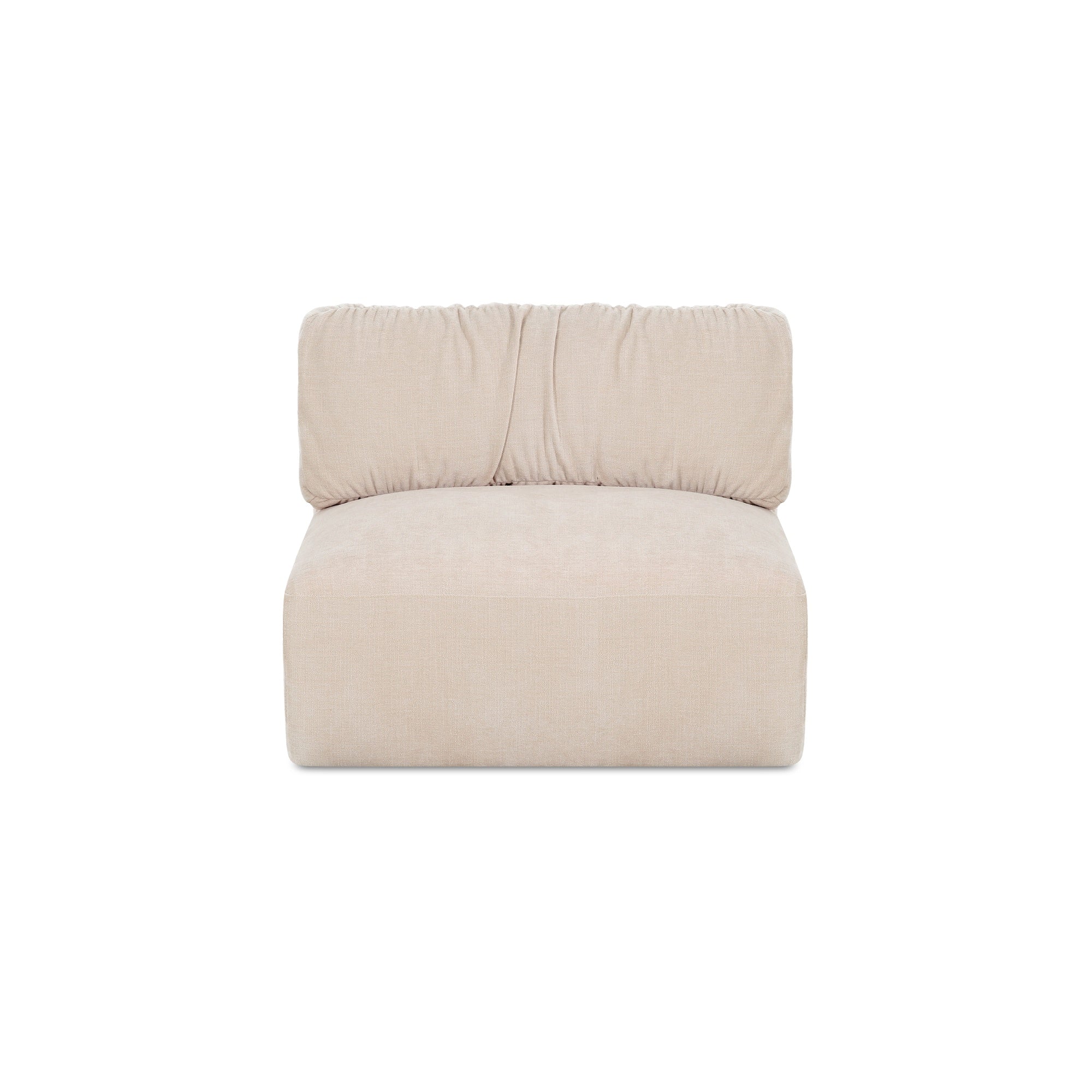 Matina Slipper Chair Oatmeal by Moe's Home Collection