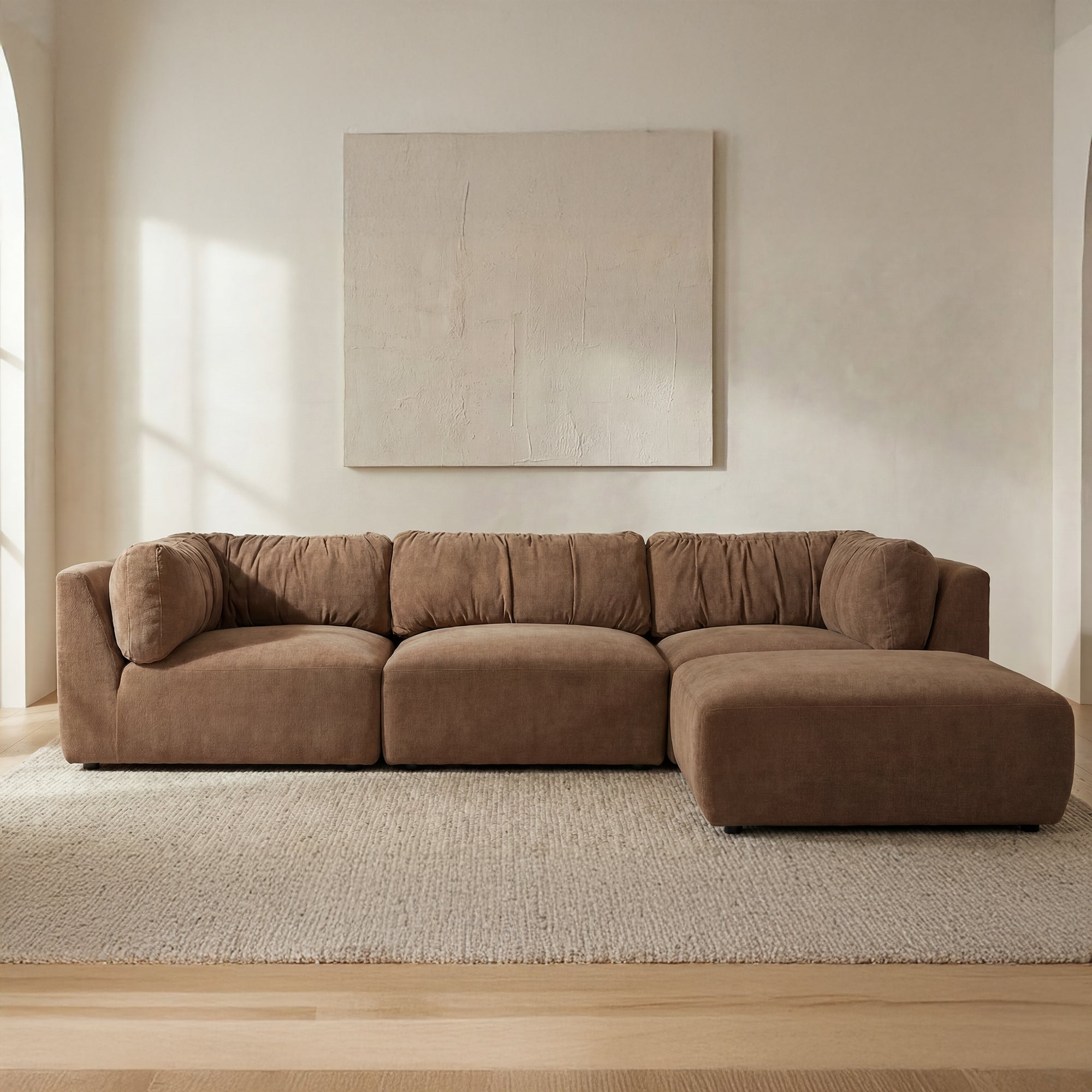 Matina Lounge Modular Sectional Taupe by Moe's Home Collection - view 2