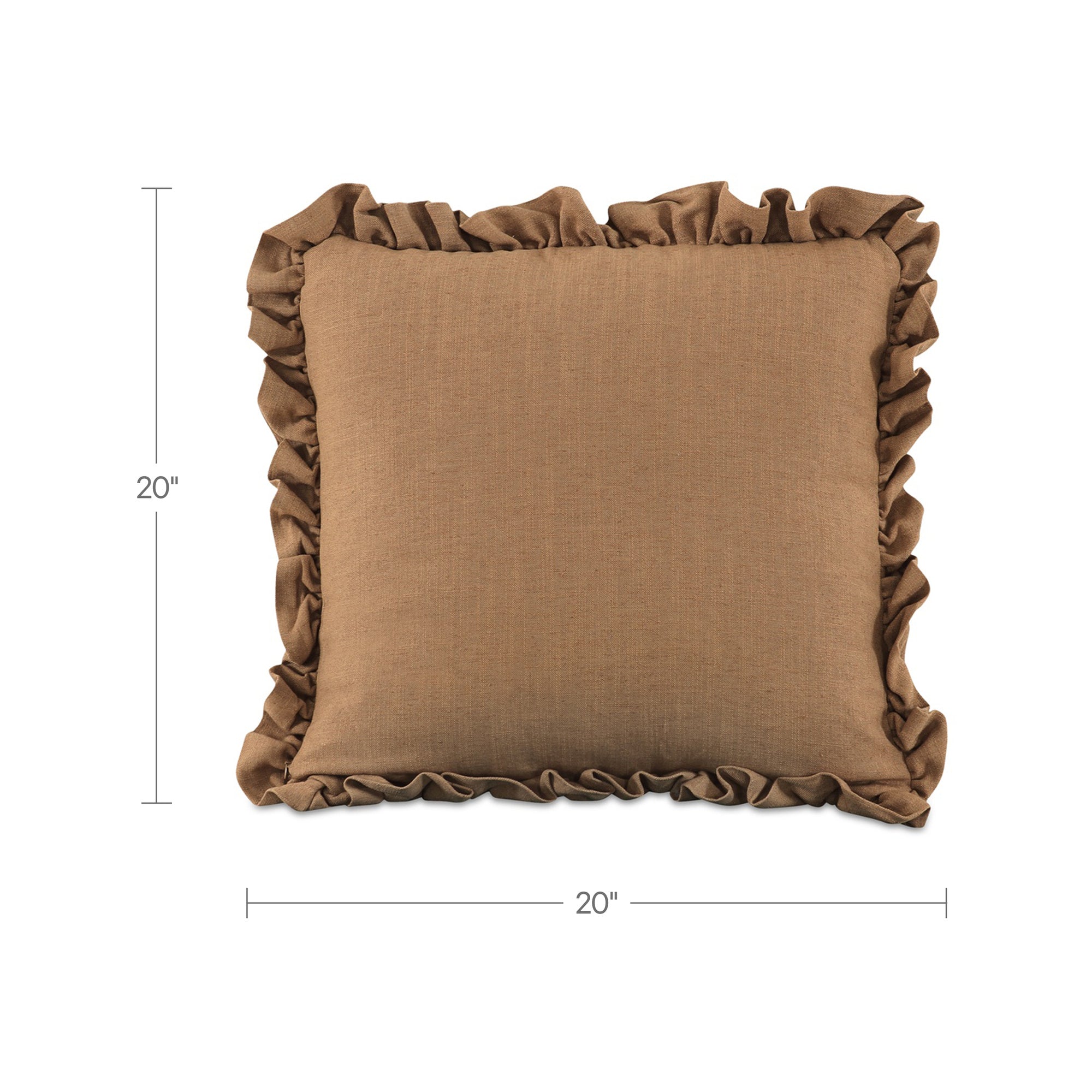 Betty 20 Inch Cushion Ginger by Moe's Home Collection - view 3