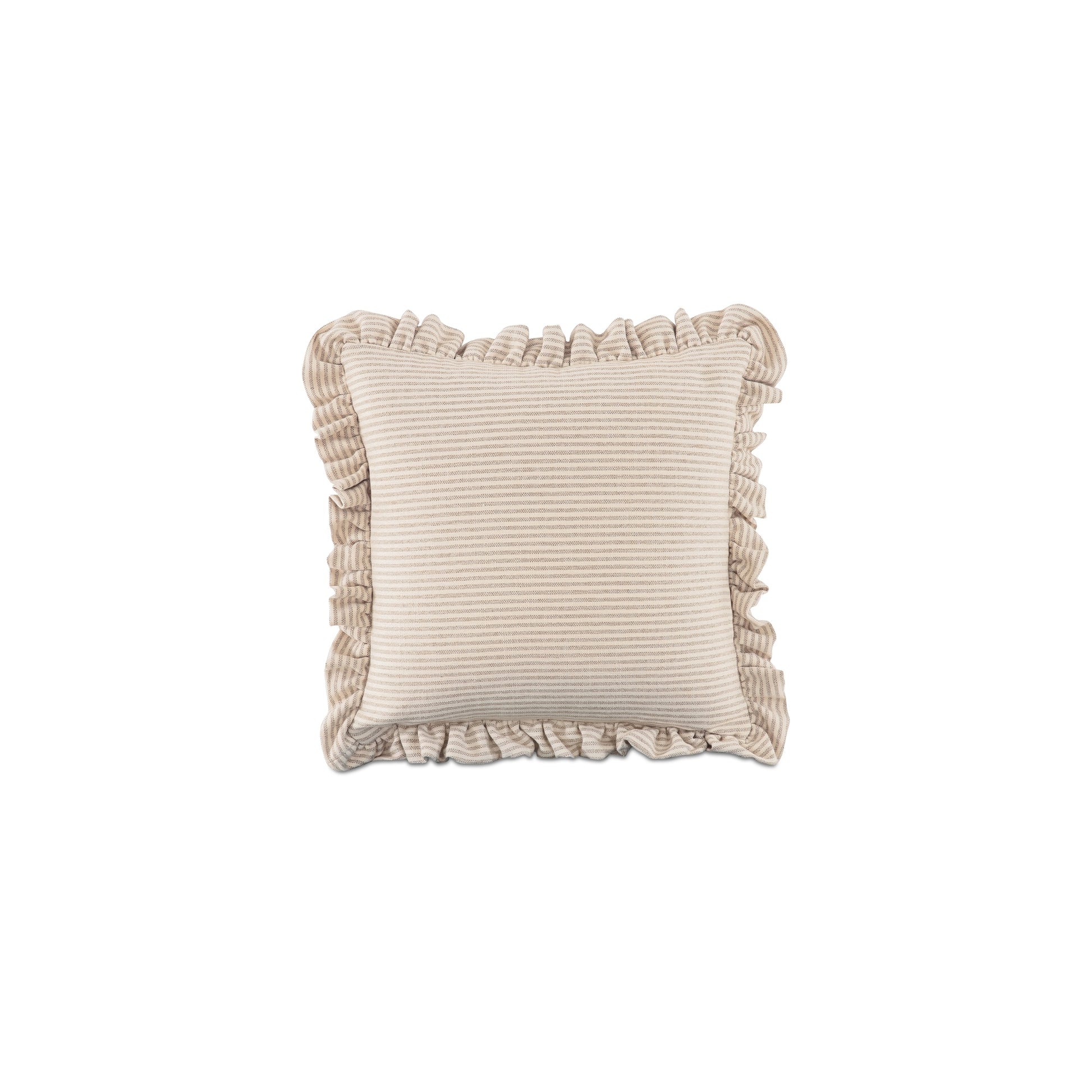 Betty 20 Inch Cushion Beige Stripe by Moe's Home Collection
