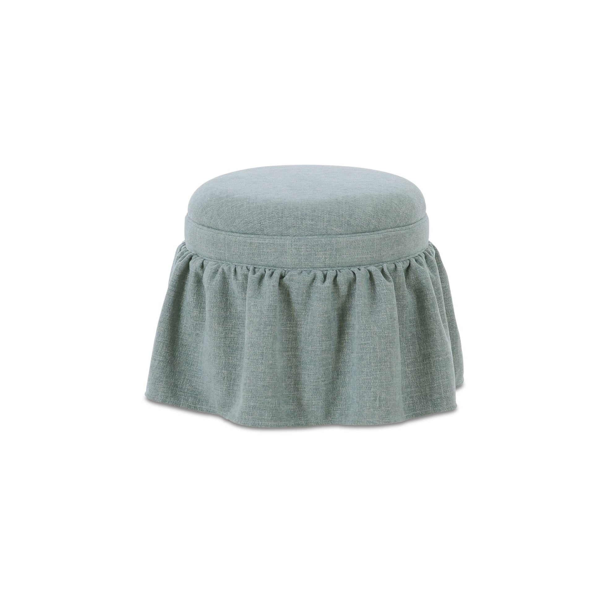 Heidi Storage Ottoman Light Blue by Moe's Home Collection