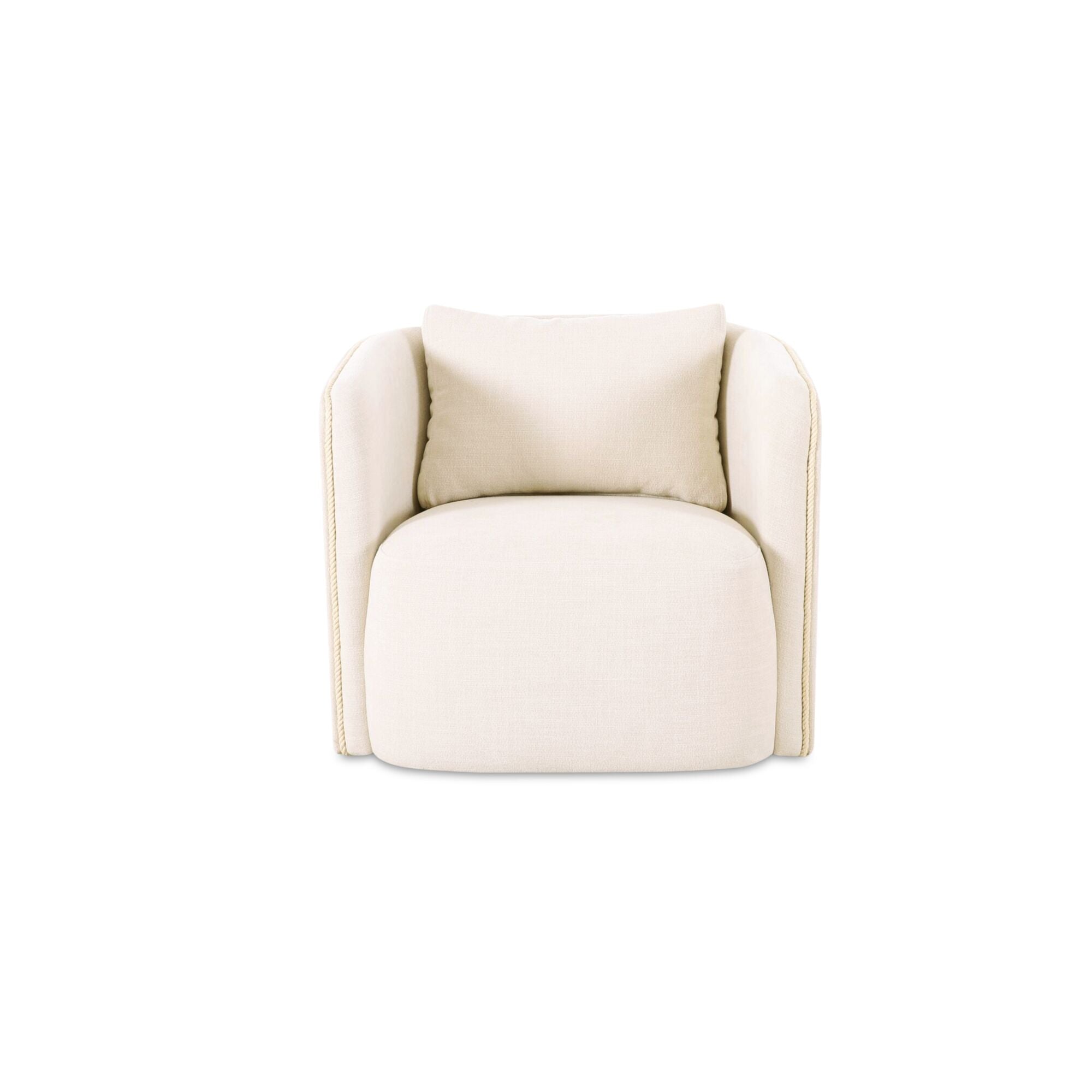 Cecil Accent Chair Warm White by Moe's Home Collection