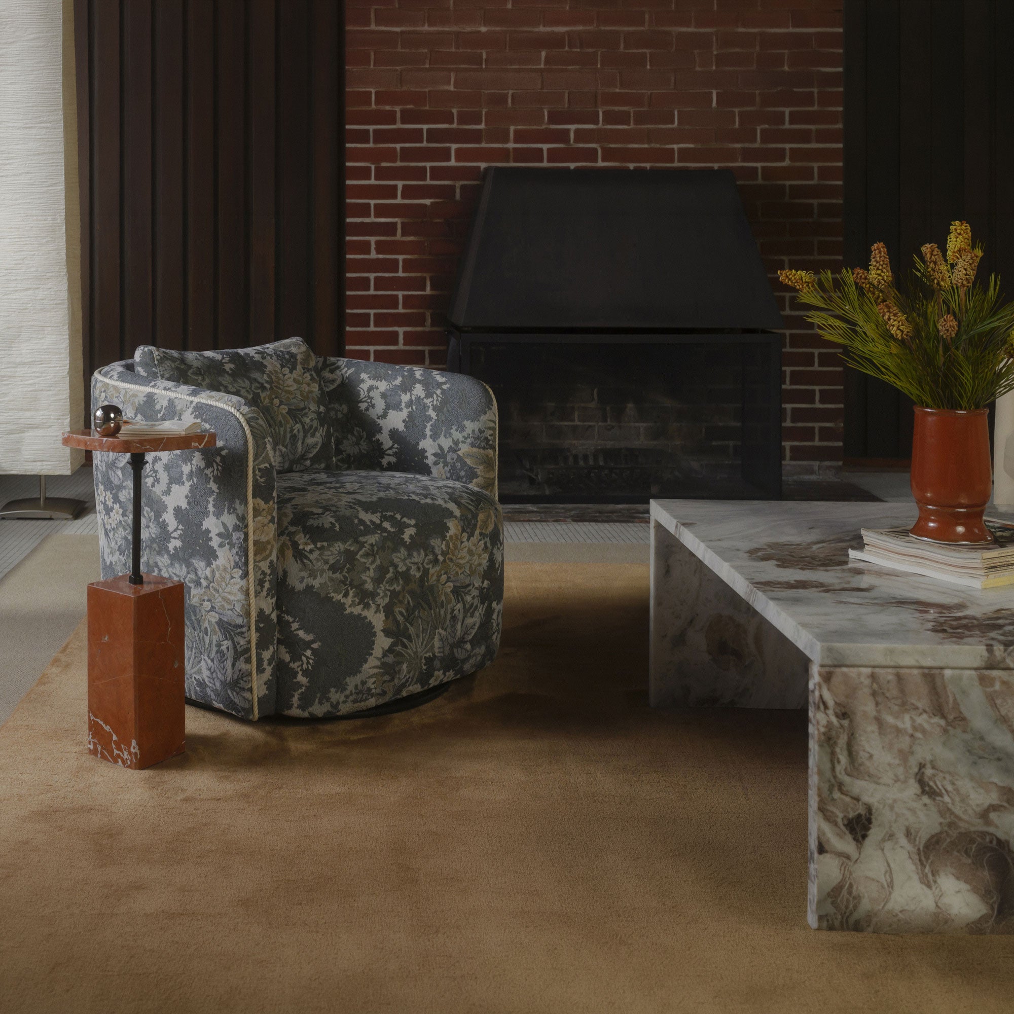 Cecil Accent Chair Tapestry by Moe's Home Collection - view 2
