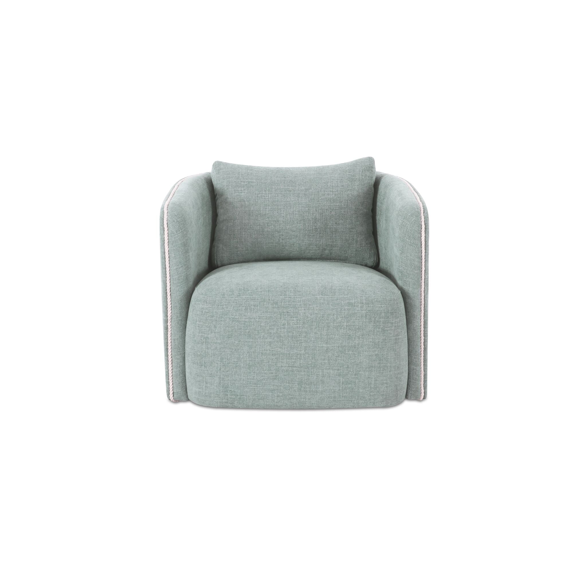 Cecil Accent Chair Light Blue by Moe's Home Collection