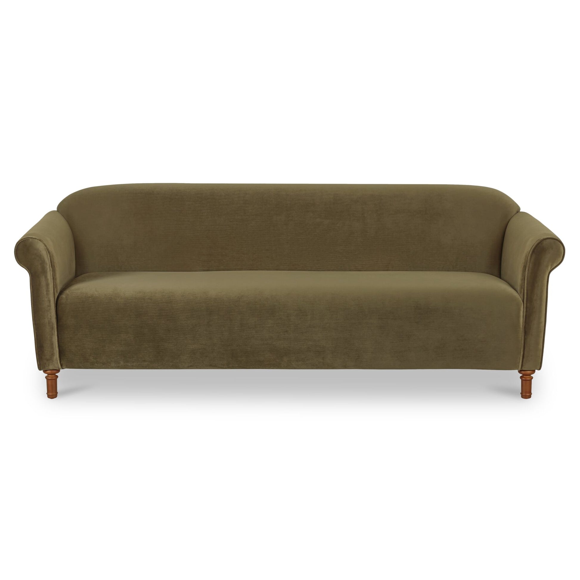 Harmony Sofa Dark Green Faux Mohair by Moe's Home Collection