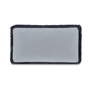Yasmin Lumbar Cushion Light Blue Faux Mohair by Moe's Home Collection