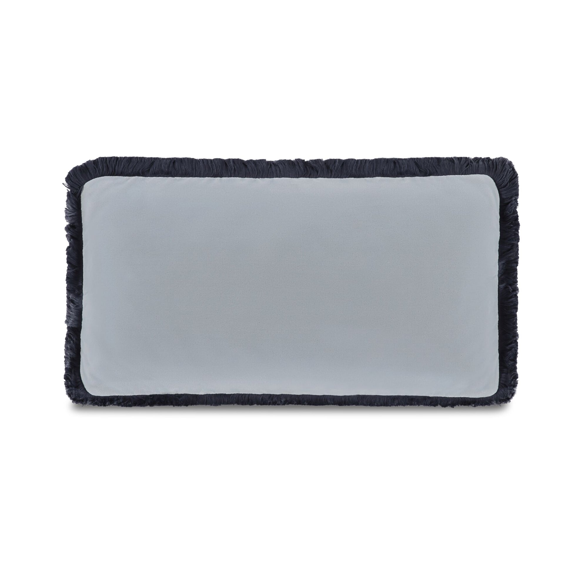 Yasmin Lumbar Cushion Light Blue Faux Mohair by Moe's Home Collection
