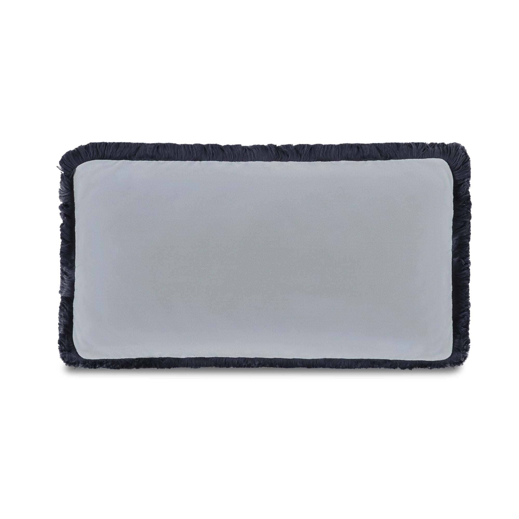 Yasmin Lumbar Cushion Light Blue Faux Mohair by Moe's Home Collection