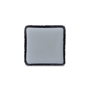 Yasmin Square Cushion Light Blue Faux Mohair by Moe's Home Collection