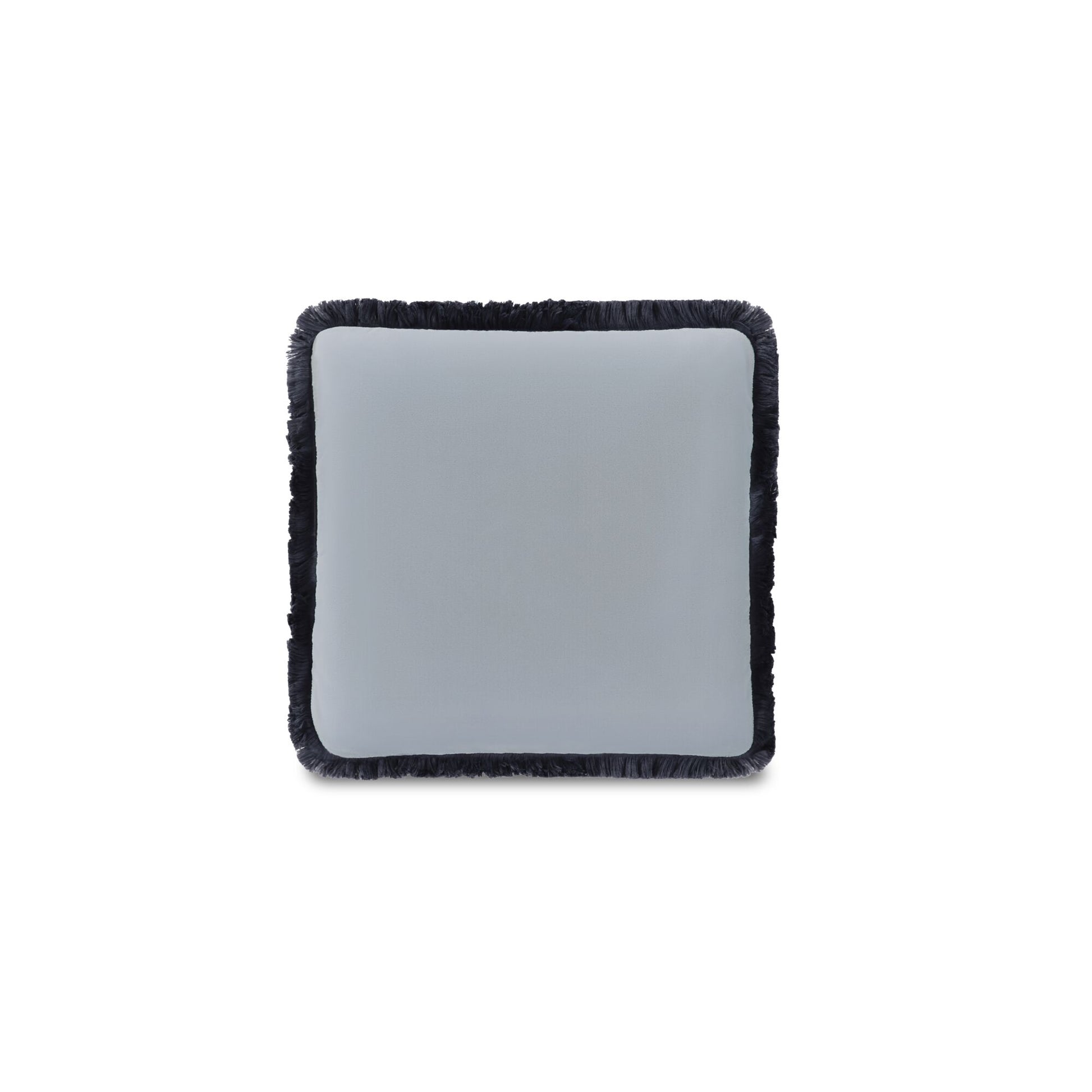 Yasmin Square Cushion Light Blue Faux Mohair by Moe's Home Collection