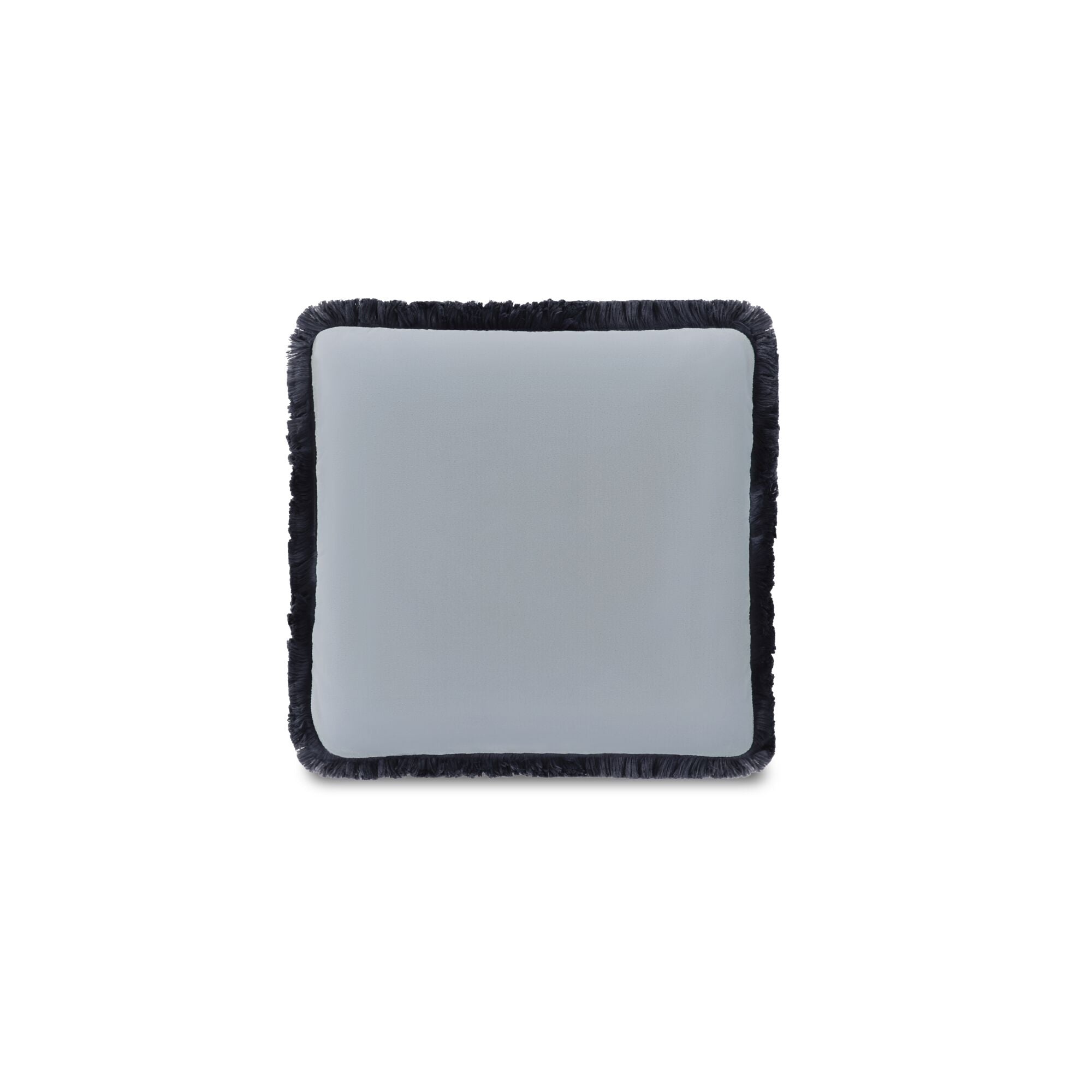 Yasmin Square Cushion Light Blue Faux Mohair by Moe's Home Collection