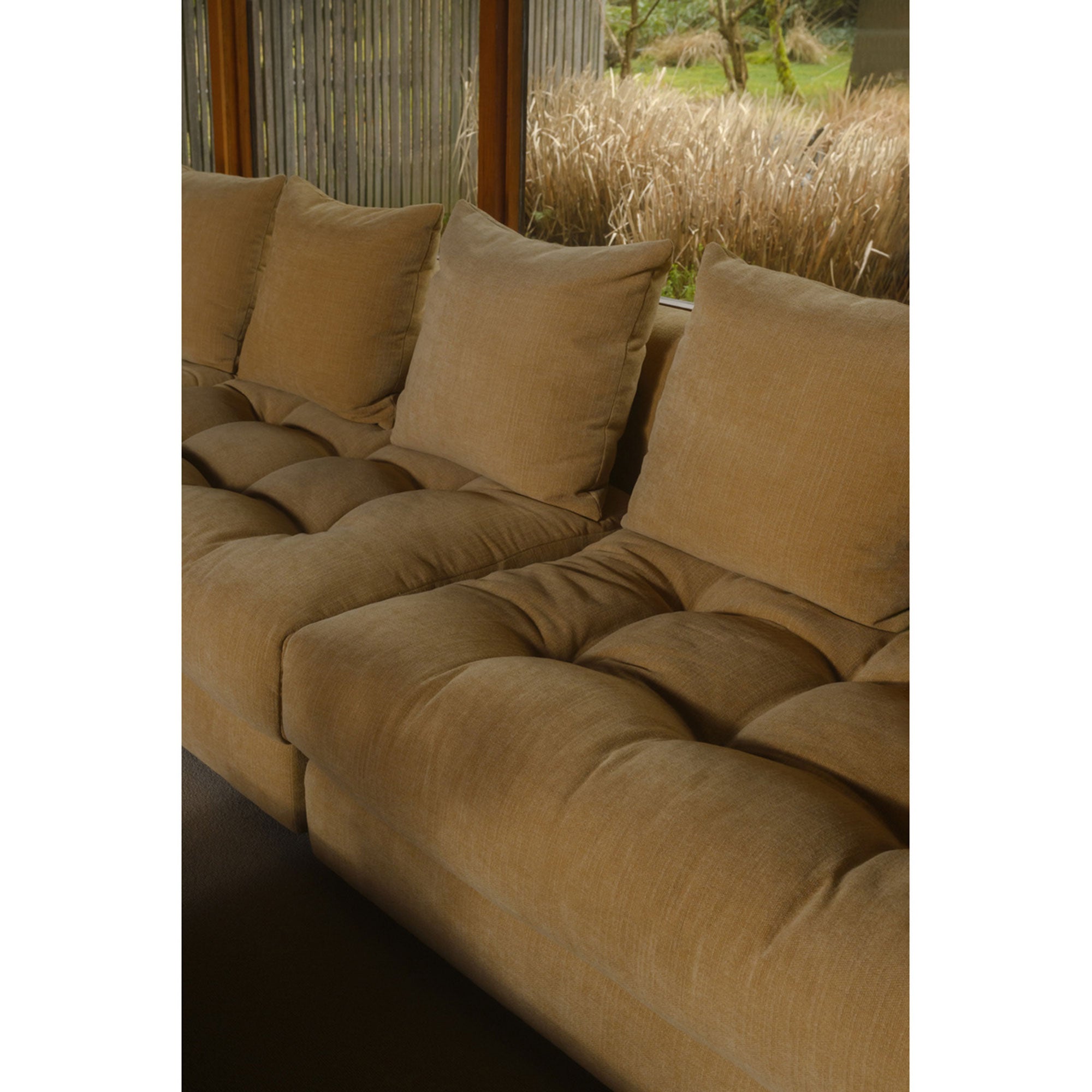 Davie Right Arm Facing Chair Golden Yellow by Moe's Home Collection - view 2