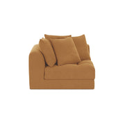 Davie Right Arm Facing Chair Golden Yellow by Moe's Home Collection