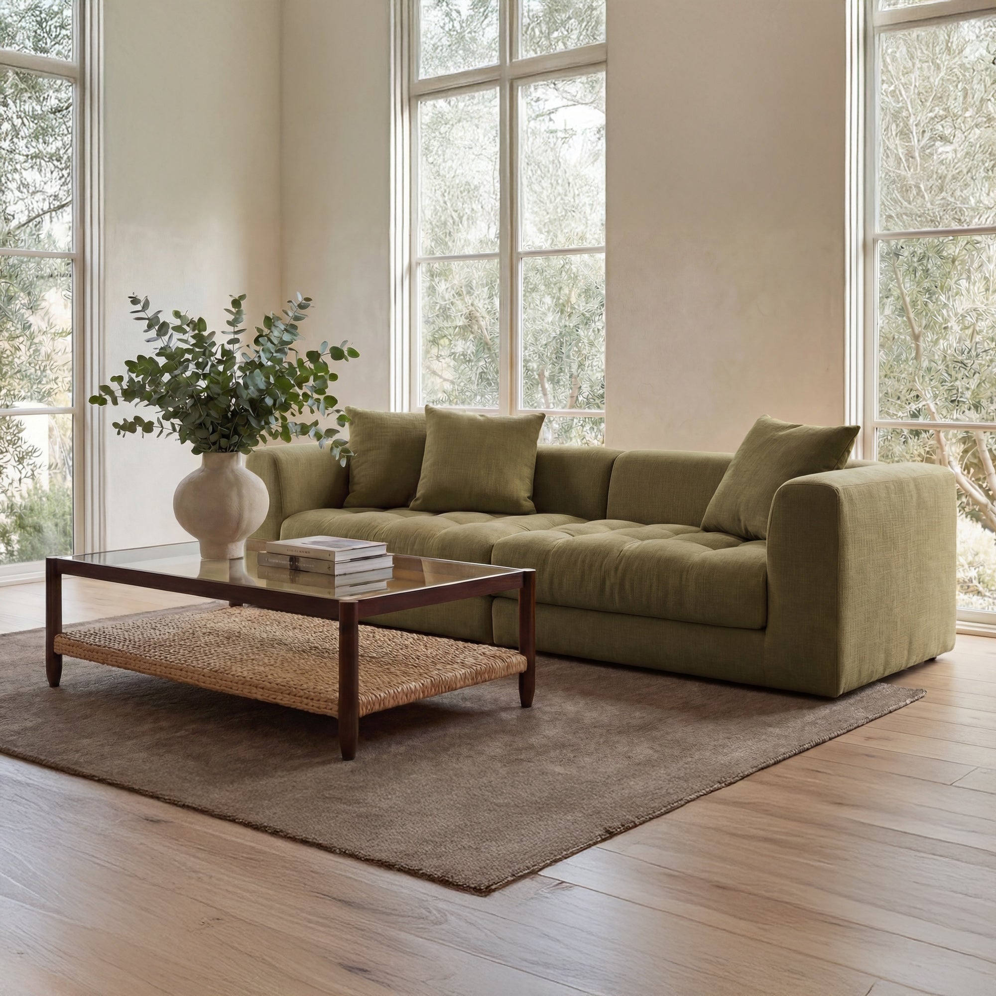 Davie Modular Sofa Olive by Moe's Home Collection - view 2