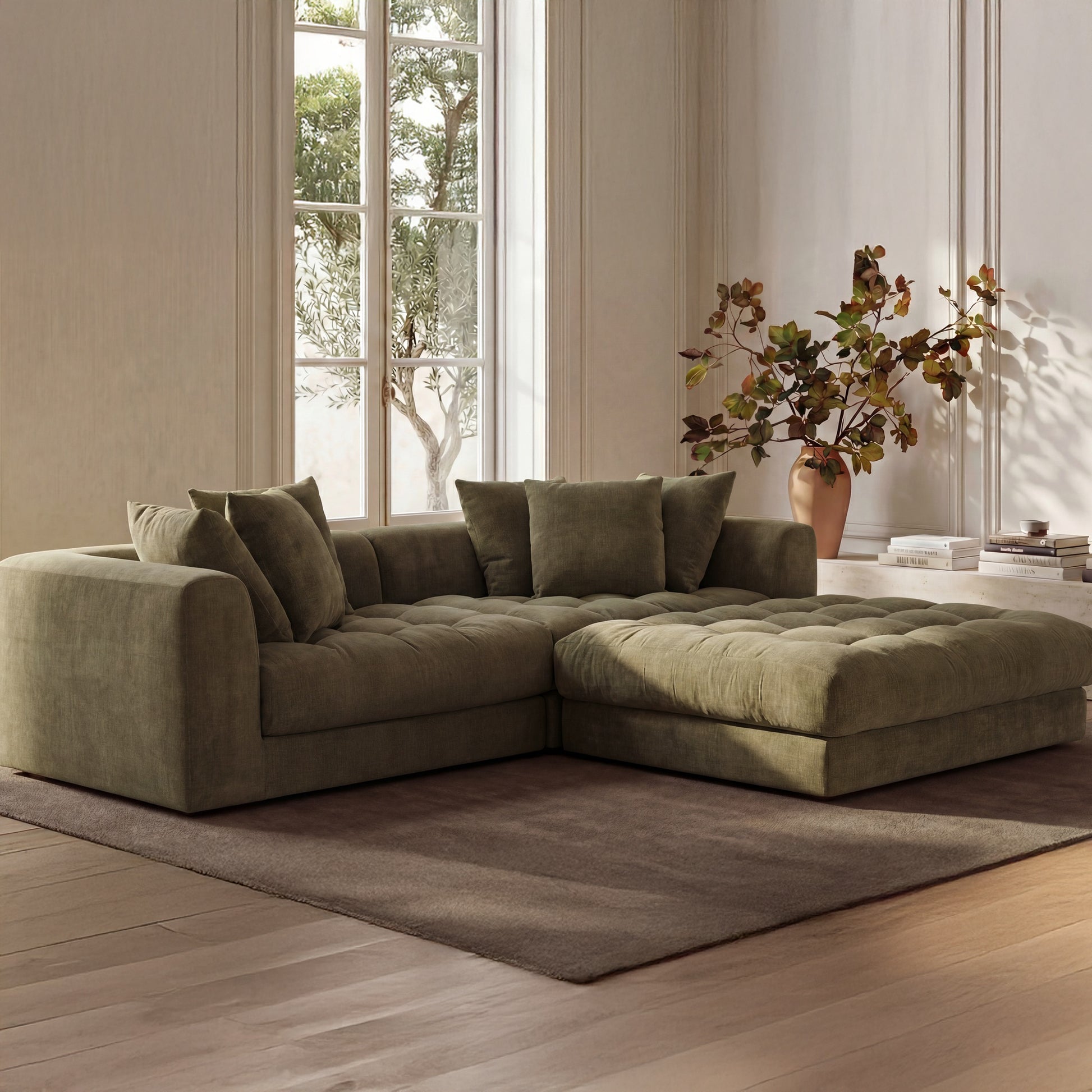 Davie Nook Modular Sectional Olive by Moe's Home Collection - view 2