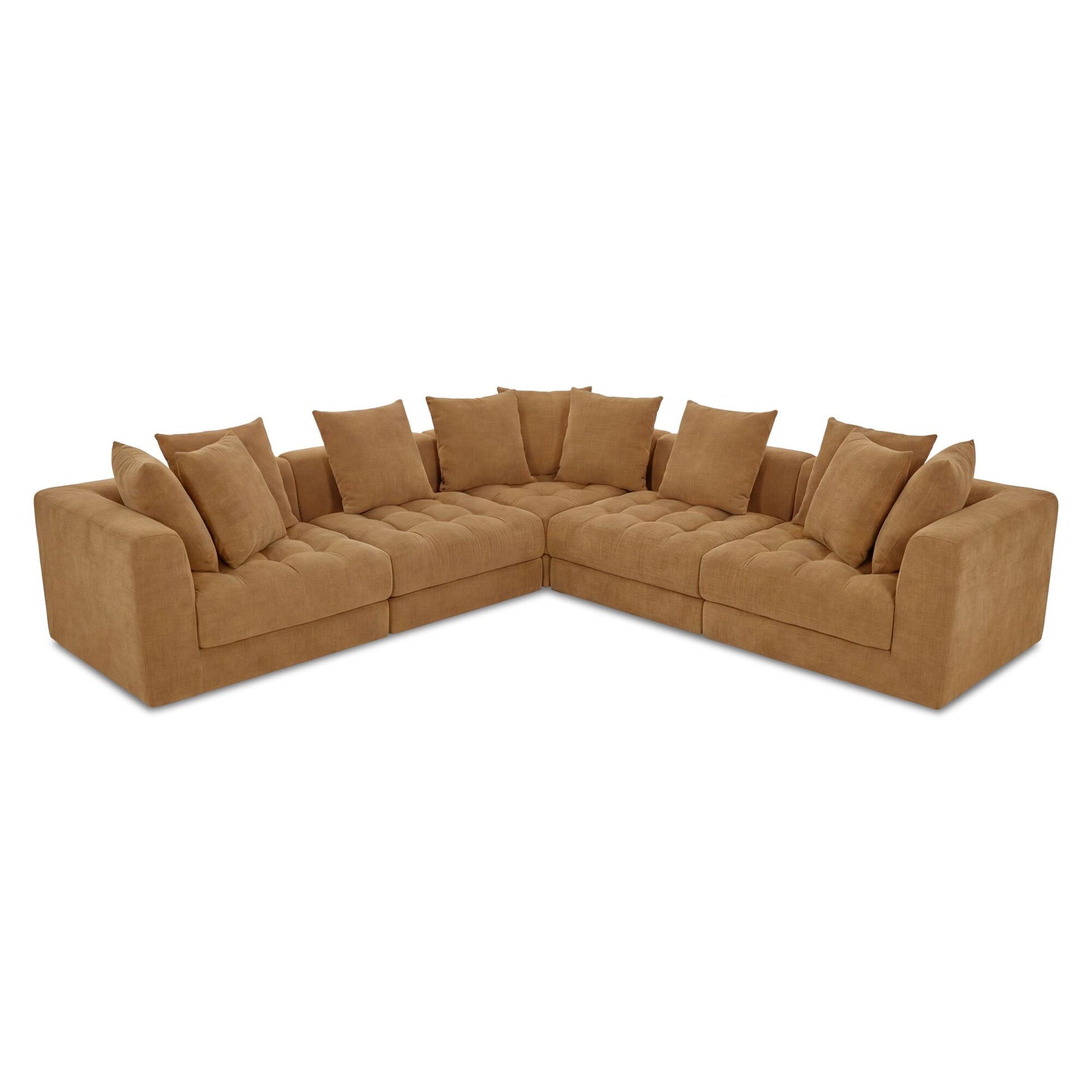 Davie Classic L Modular Sectional Golden Yellow by Moe's Home Collection