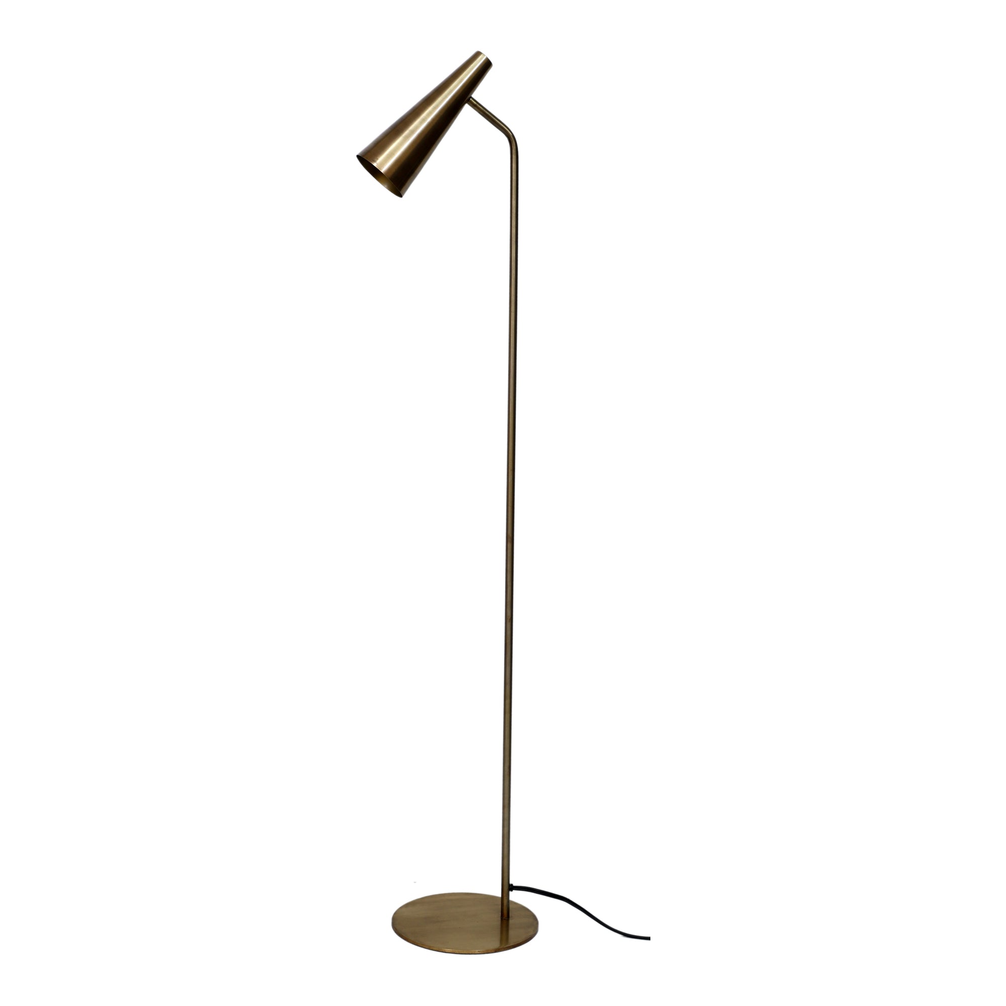 Trumpet Floor Lamp Gold by Moe's Home Collection