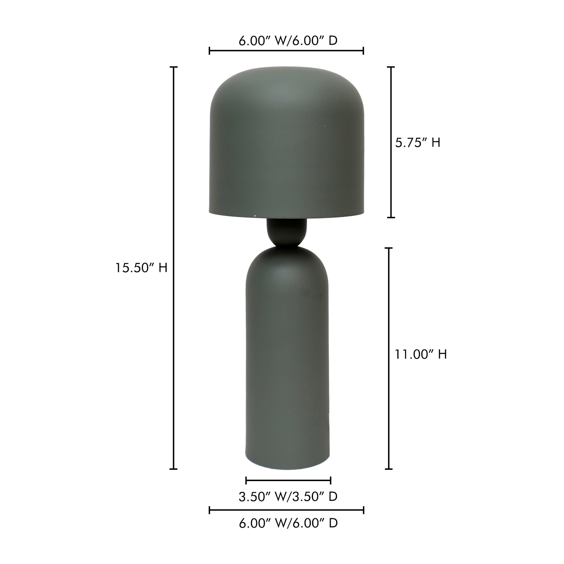 Echo Lamp Green by Moe's Home Collection - view 9