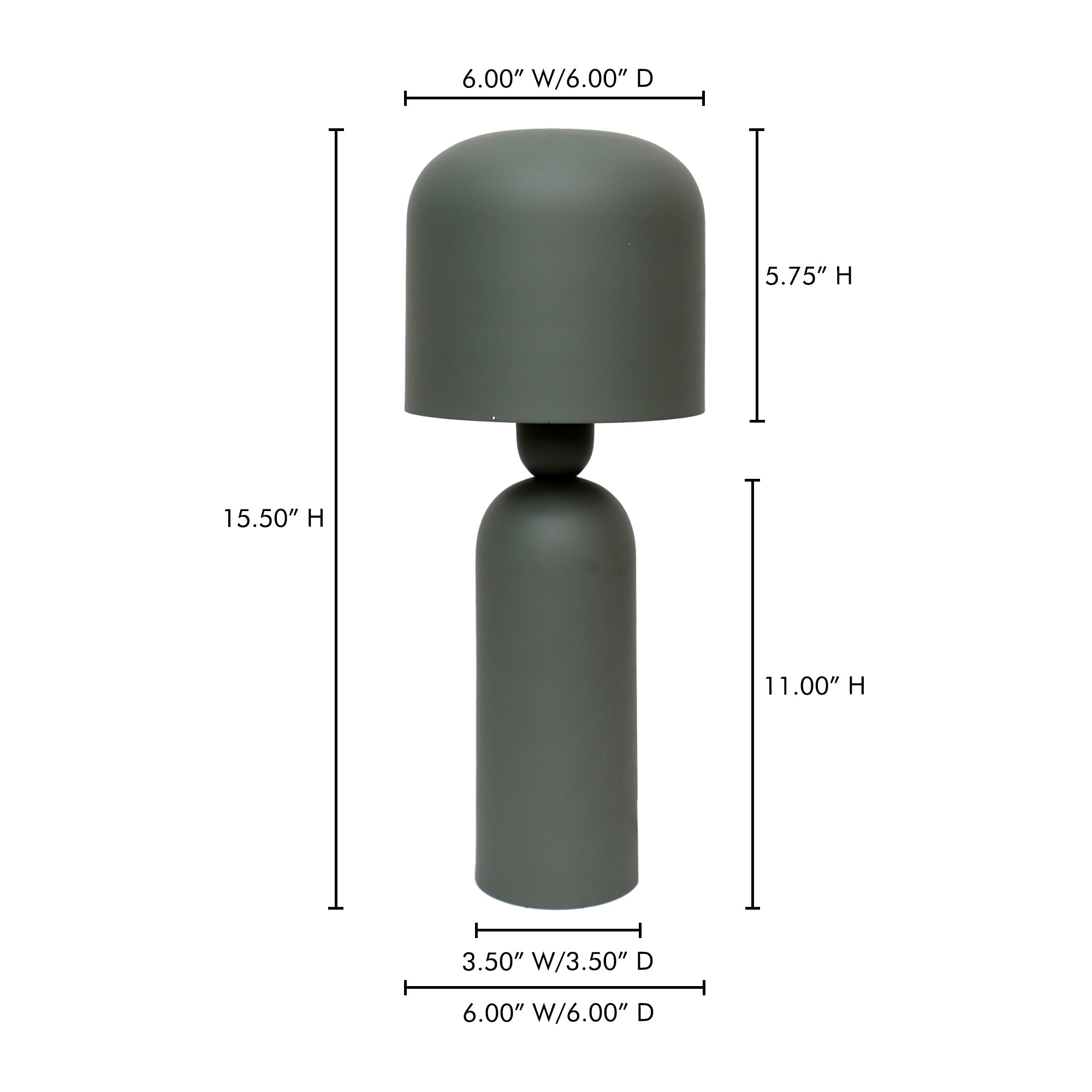 Echo Lamp Green by Moe's Home Collection - view 9