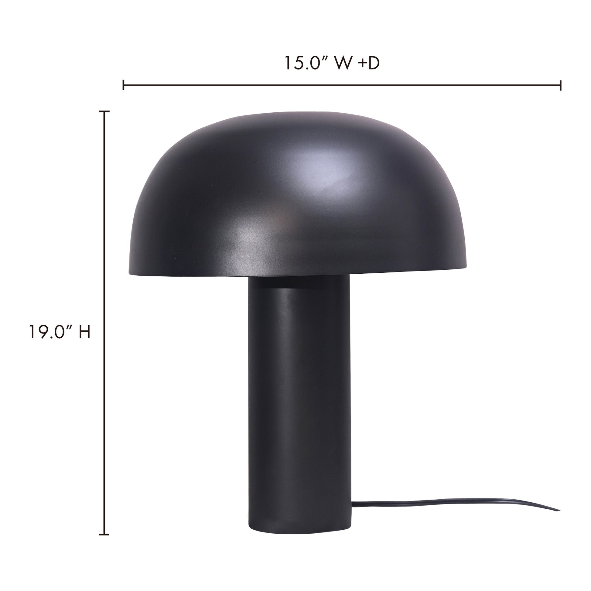 Nanu Table Lamp Black by Moe's Home Collection - view 5