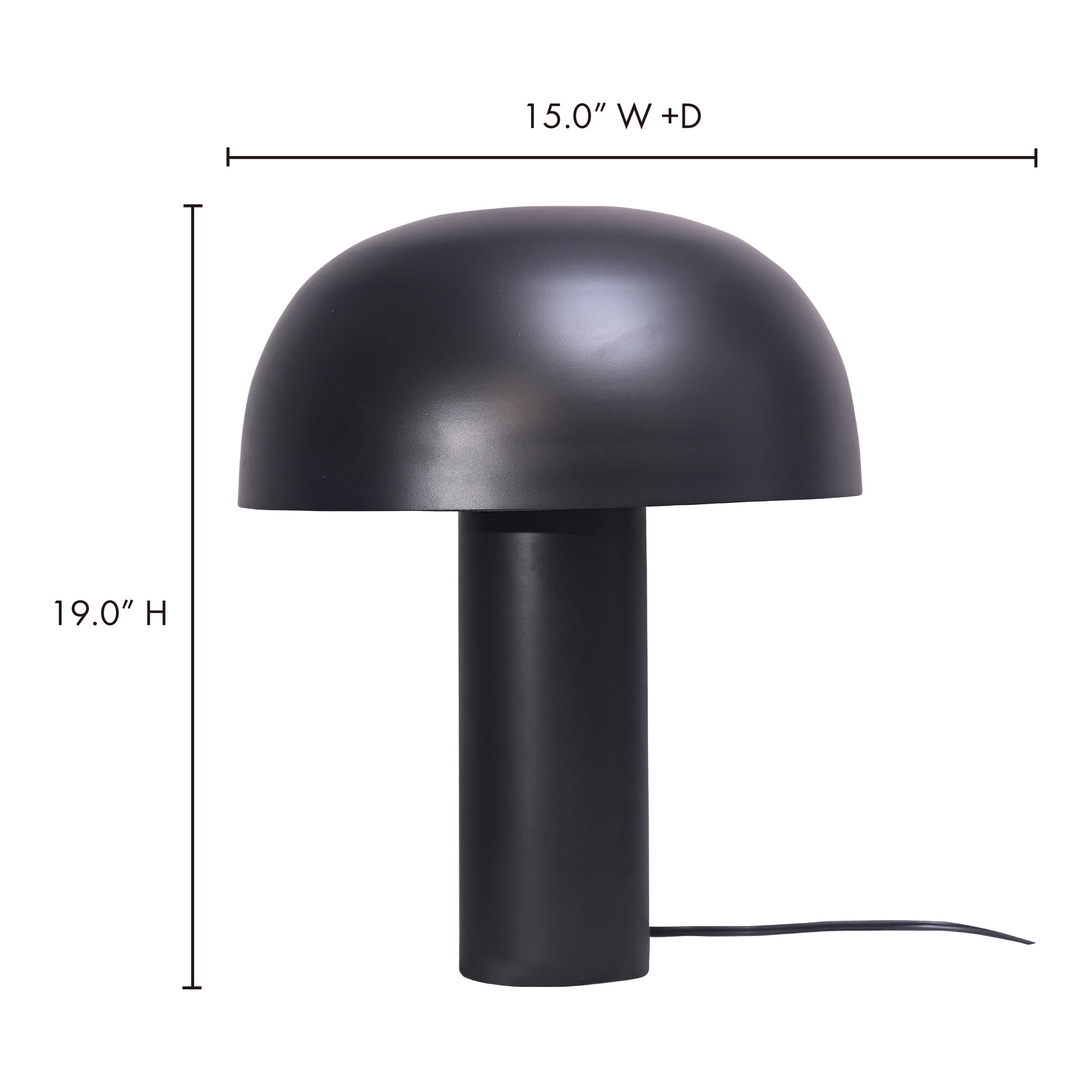 Nanu Table Lamp Black by Moe's Home Collection - view 5