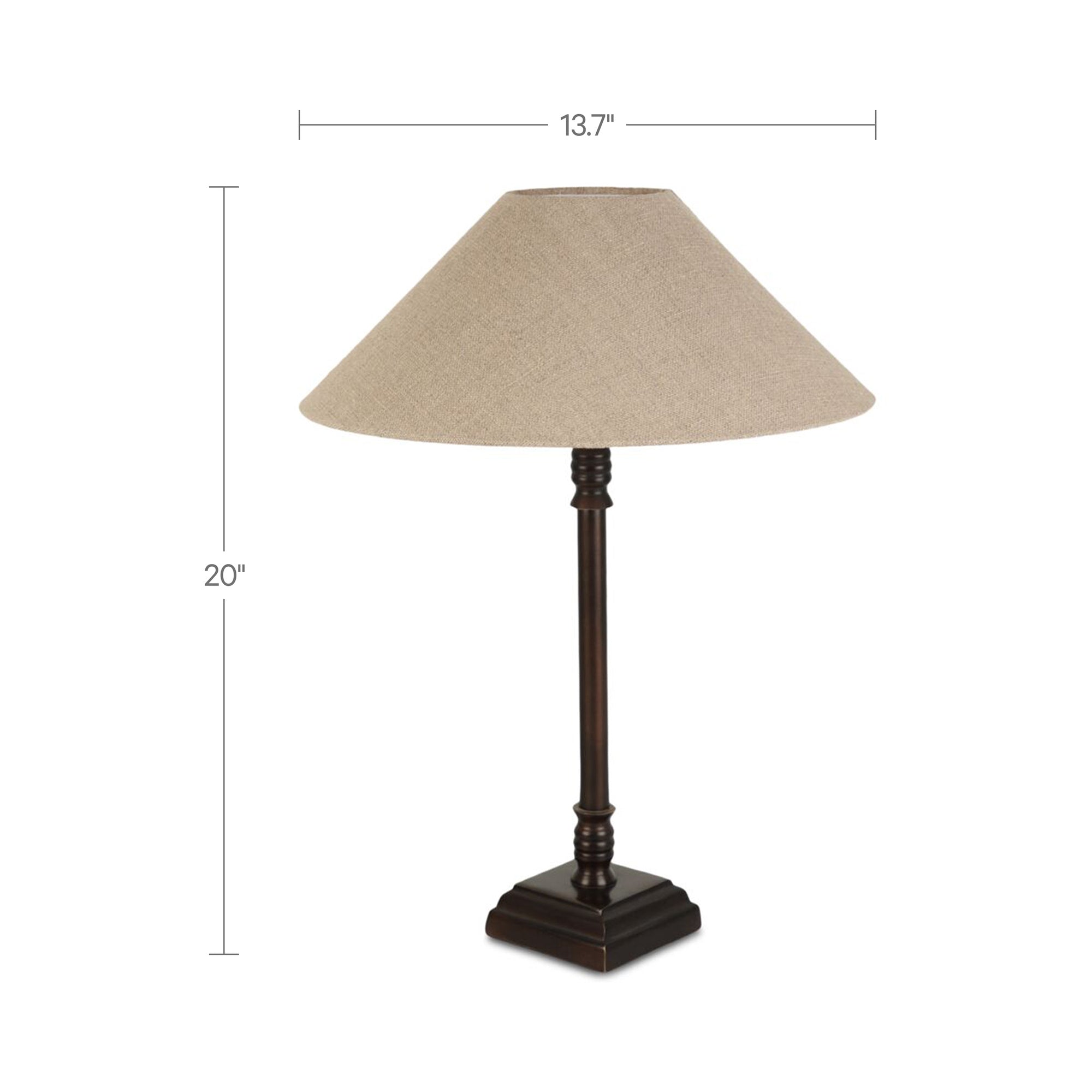 Mayfair Table Lamp Brown by Moe's Home Collection - view 3