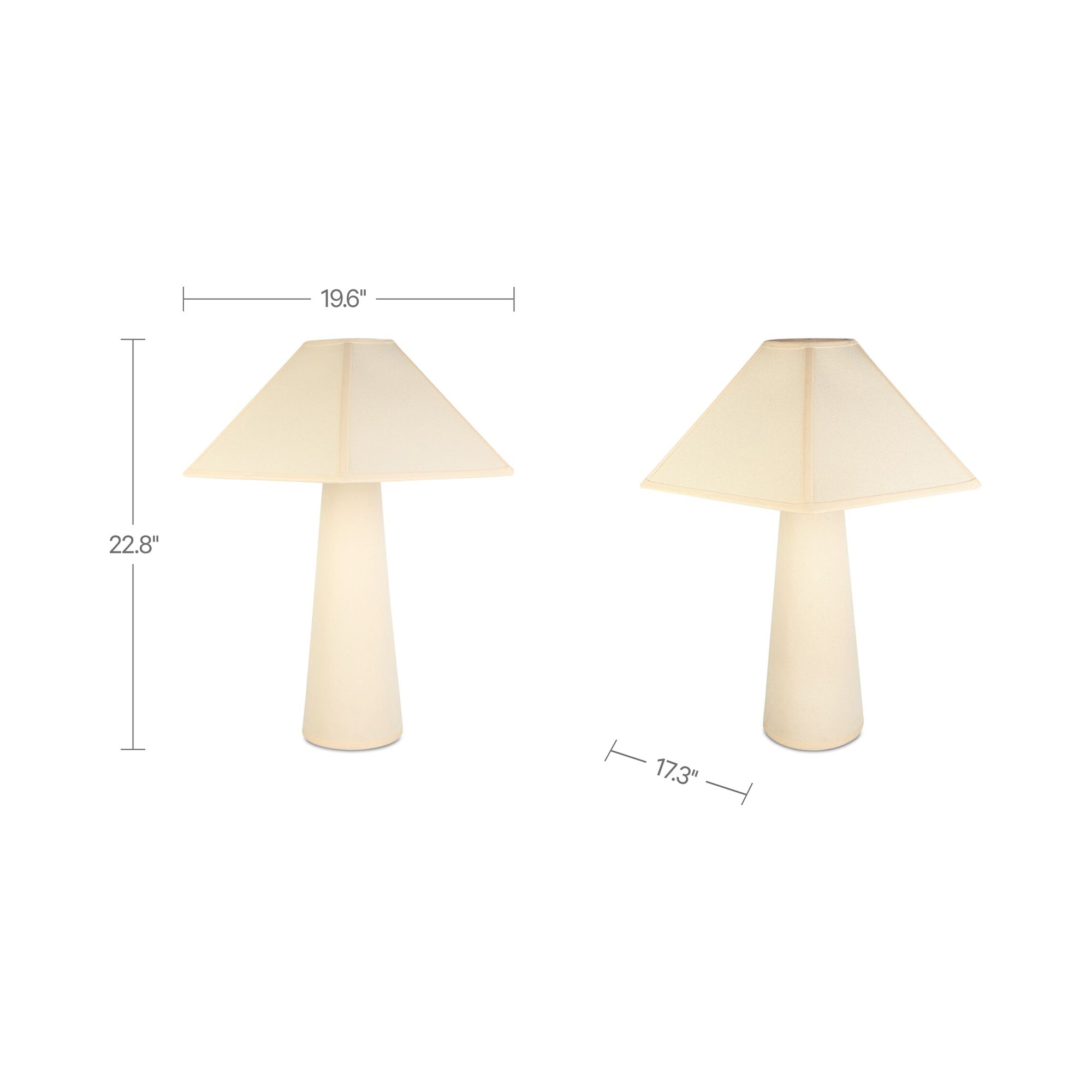 Gigi Table Lamp Cream by Moe's Home Collection - view 3