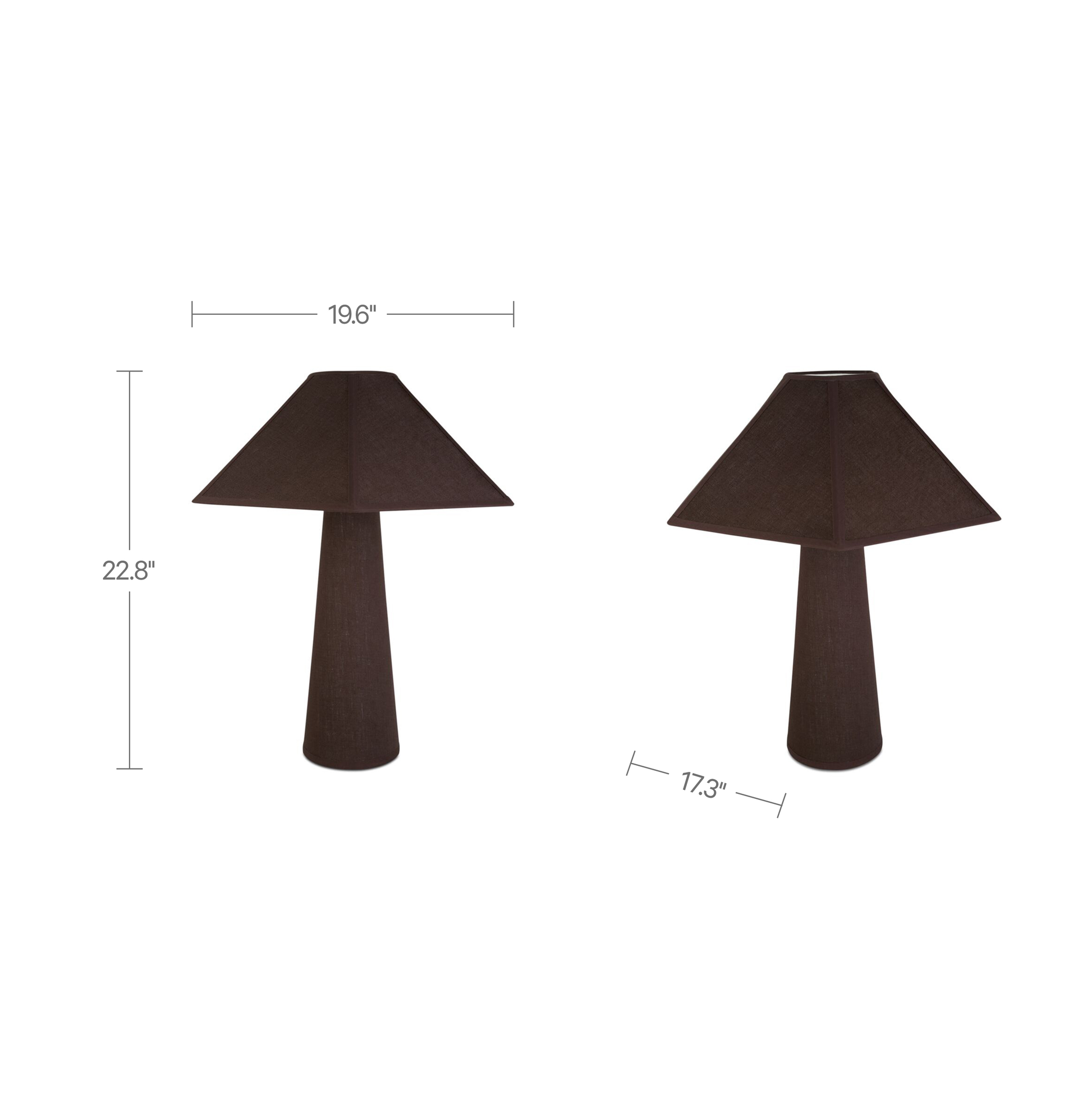 Gigi Table Lamp Dark Brown by Moe's Home Collection - view 3