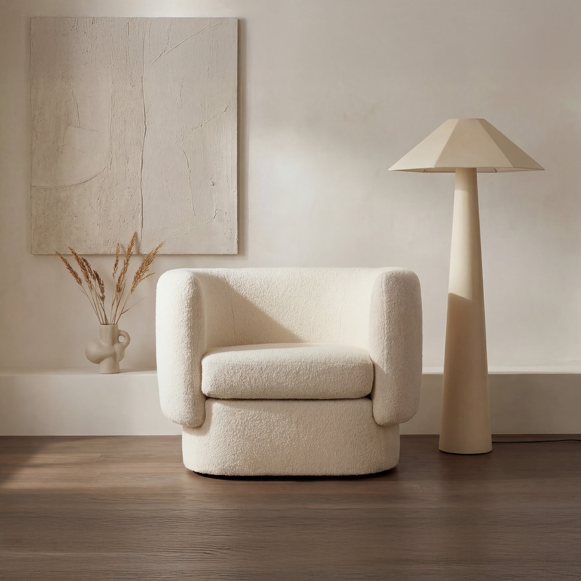 Gigi Floor Lamp Cream by Moe's Home Collection - view 2