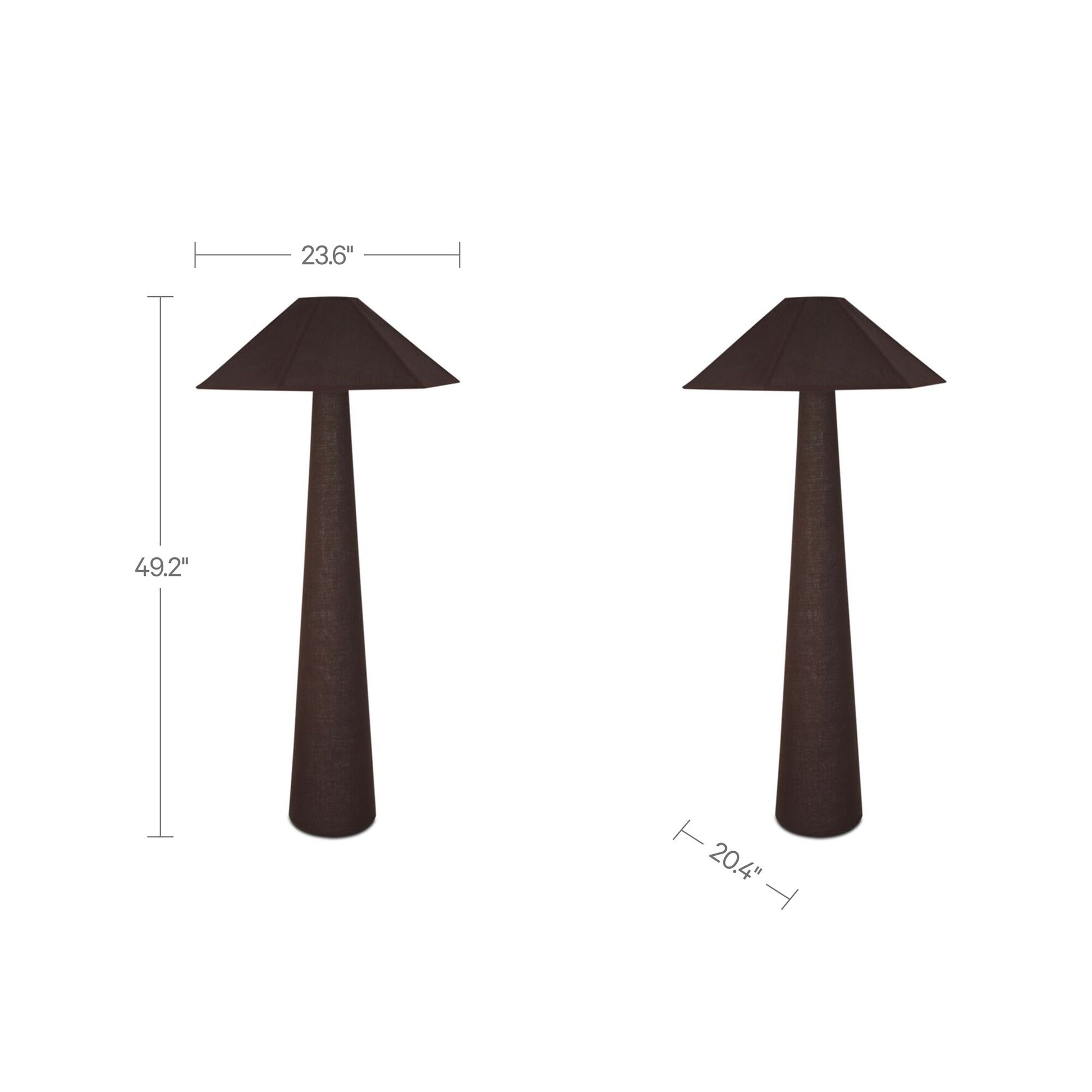 Gigi Floor Lamp Dark Brown by Moe's Home Collection - view 3