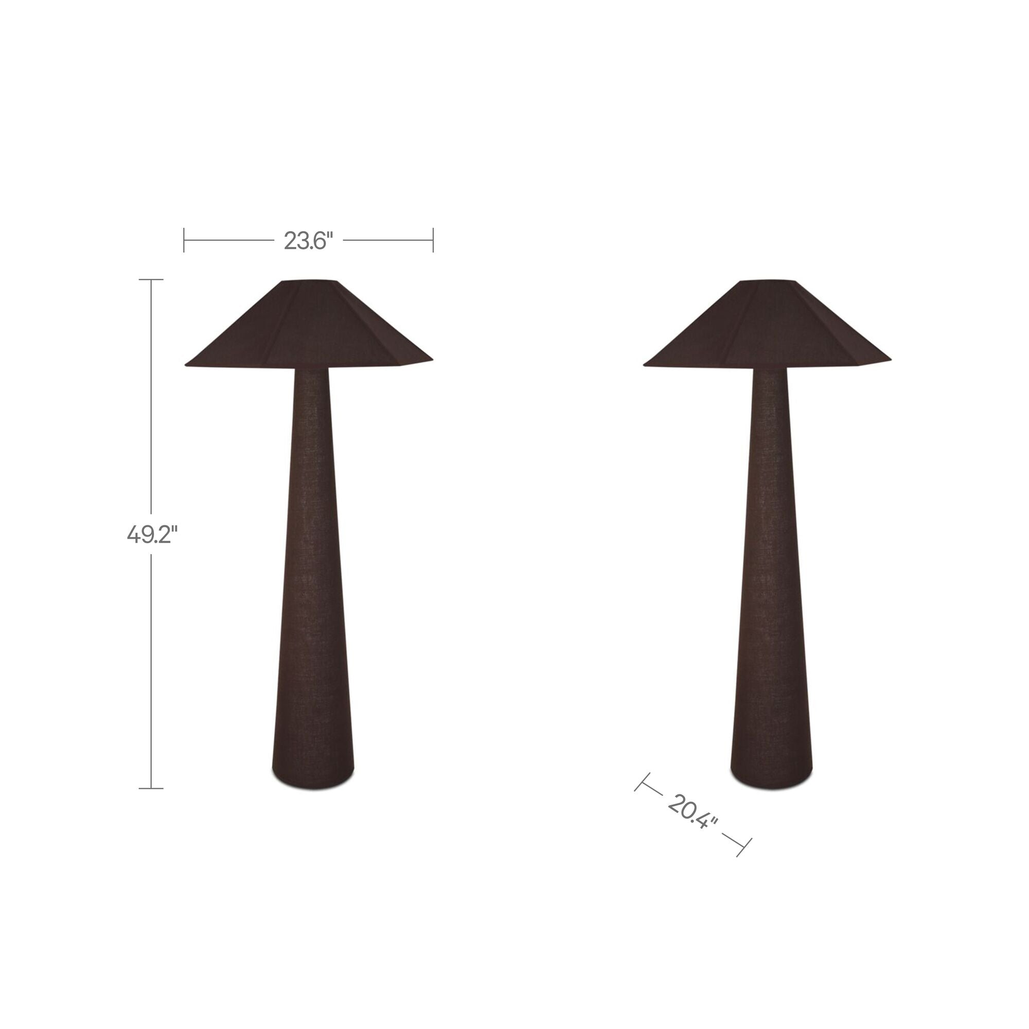Gigi Floor Lamp Dark Brown by Moe's Home Collection - view 3