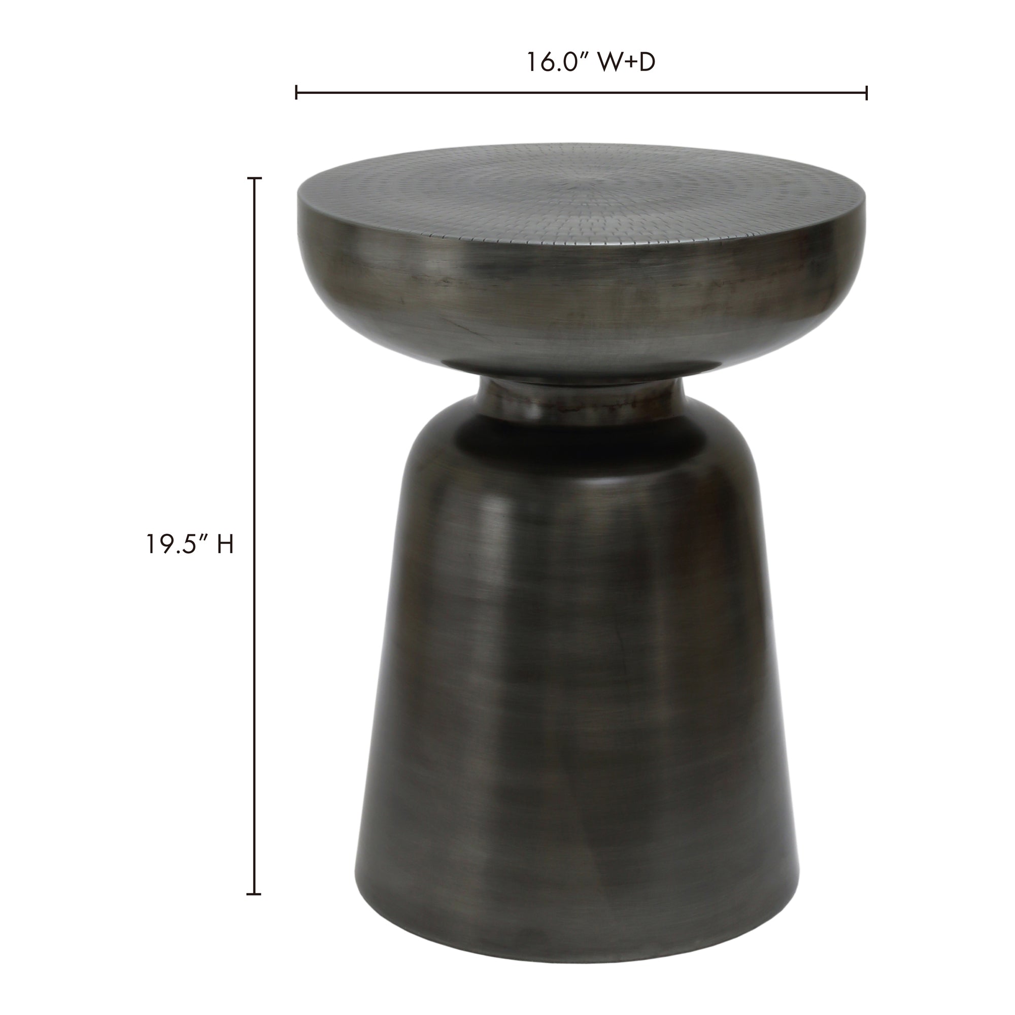 Arthur Accent Table Antique Nickel by Moe's Home Collection - view 4