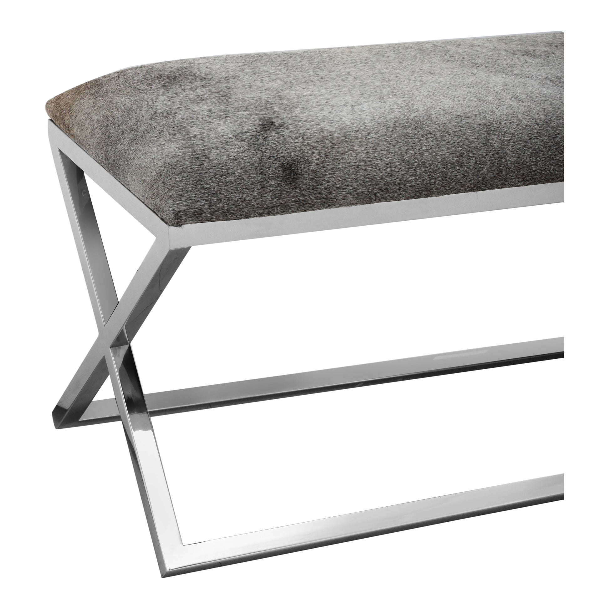 Rossi Bench Grey by Moe's Home Collection - view 4