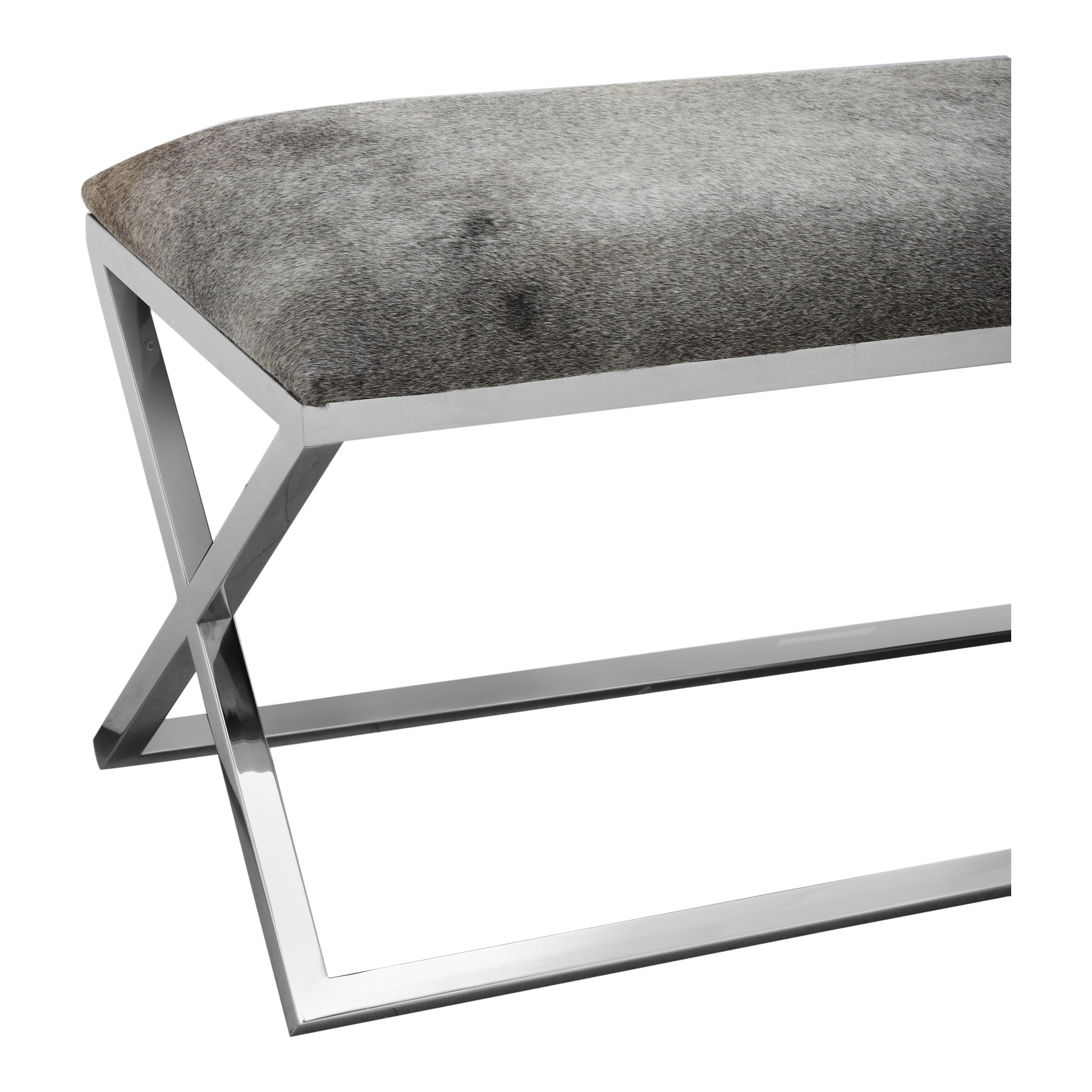 Rossi Bench Grey by Moe's Home Collection - view 4