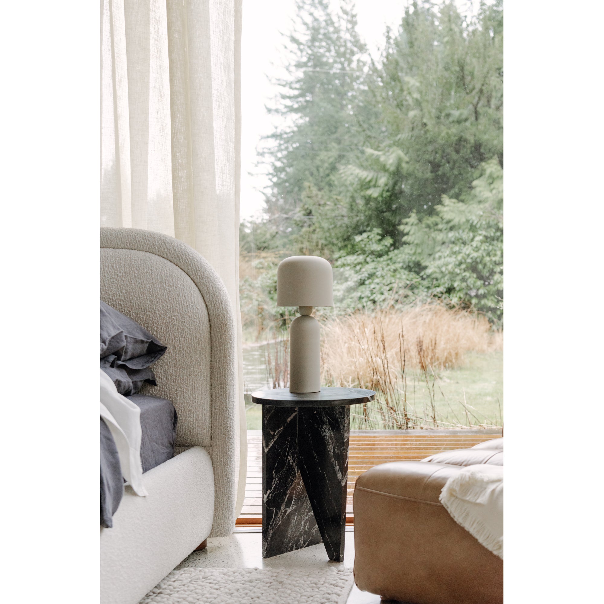 Grace Accent Table Black Marble by Moe's Home Collection - view 7