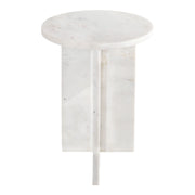 Grace Accent Table White Marble by Moe's Home Collection