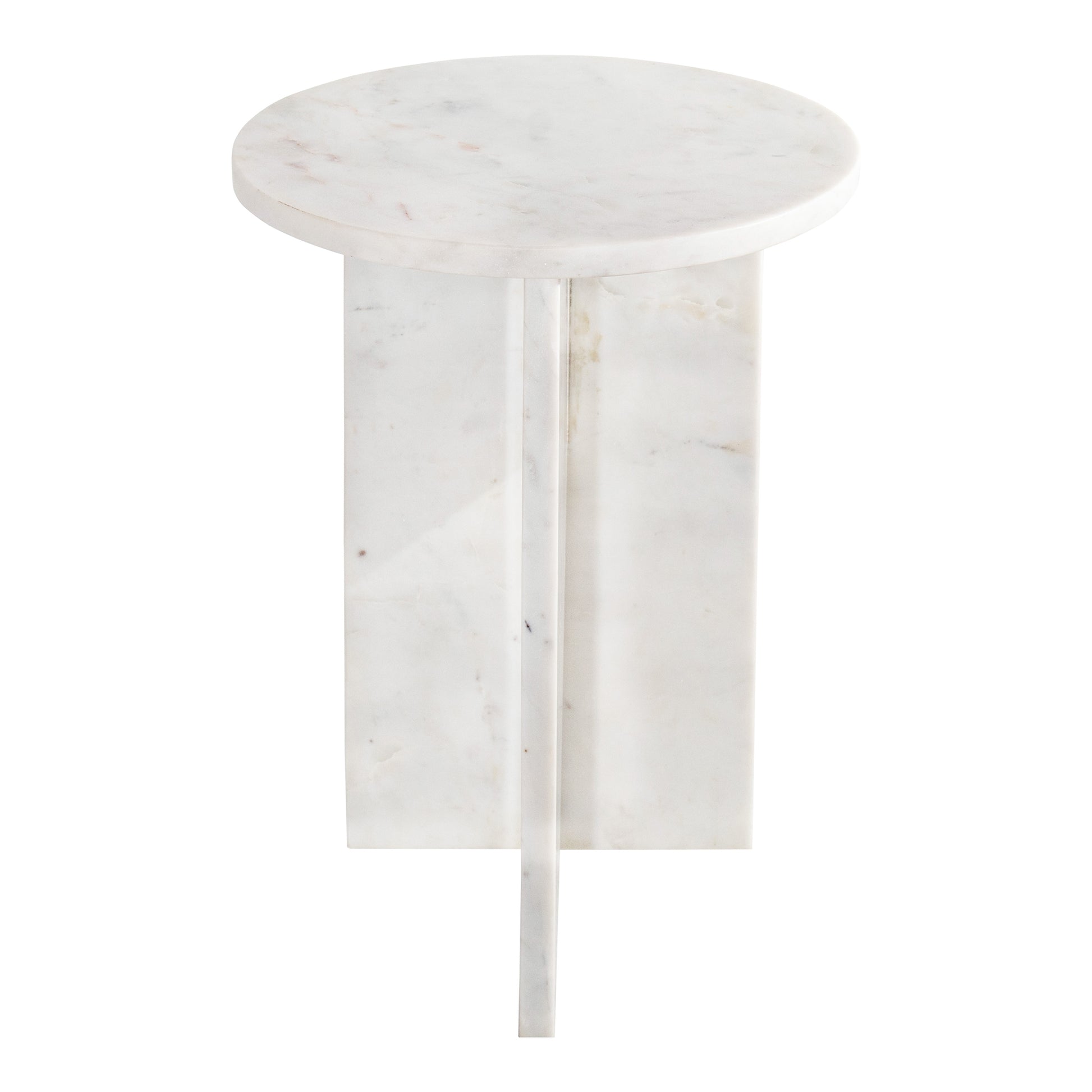 Grace Accent Table White Marble by Moe's Home Collection