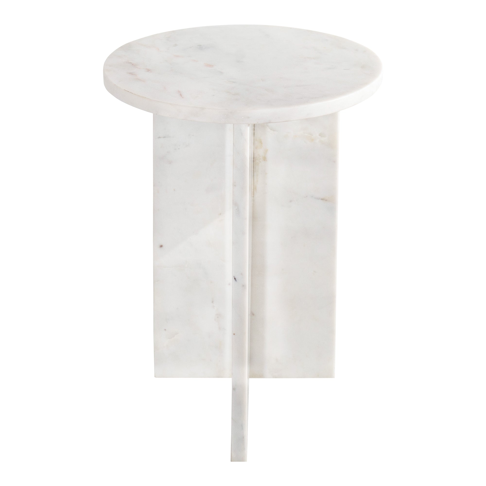 Grace Accent Table White Marble by Moe's Home Collection