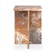 Blair Accent Table Orange Levante Marble by Moe's Home Collection