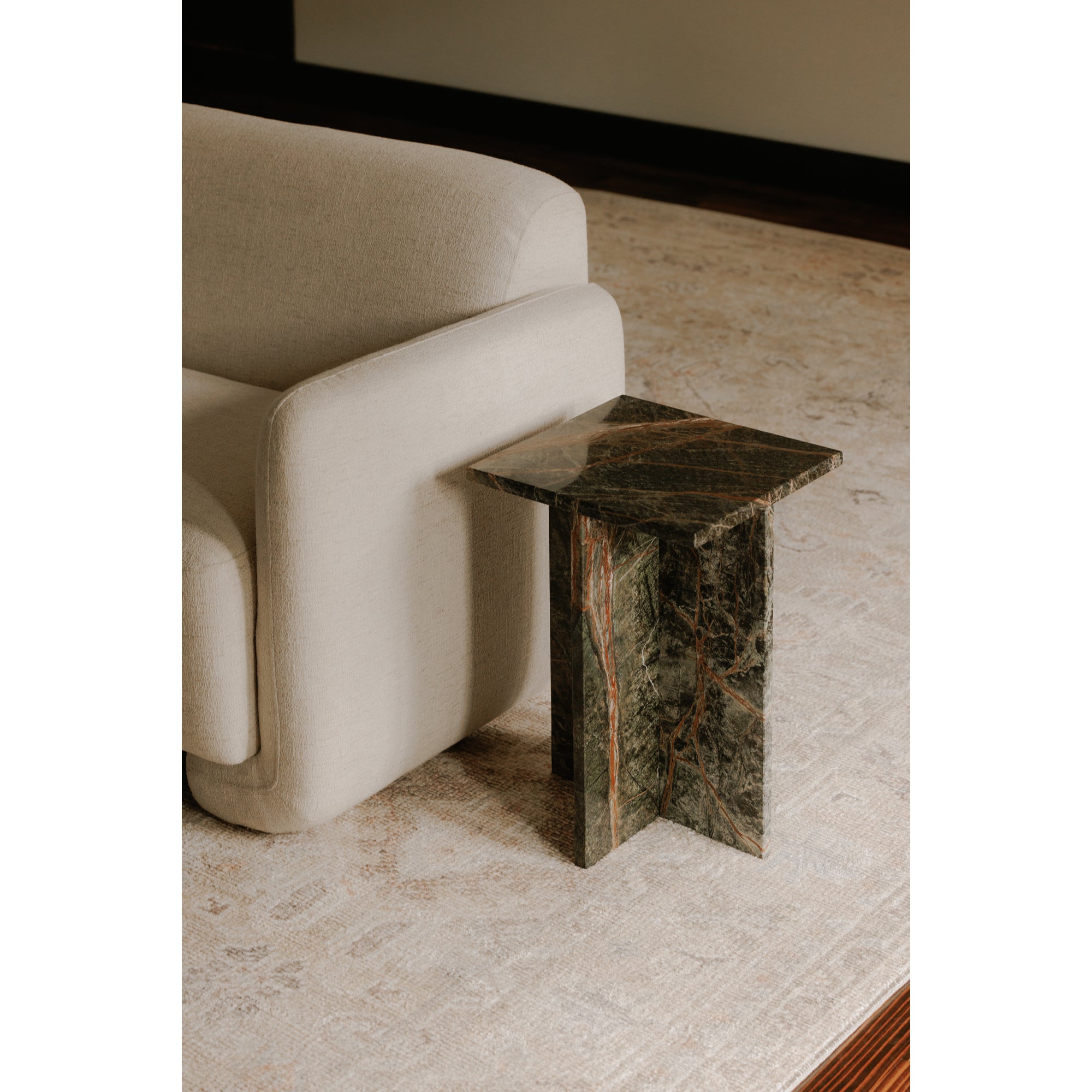 Blair Accent Table Rainforest Green Marble by Moe's Home Collection - view 2