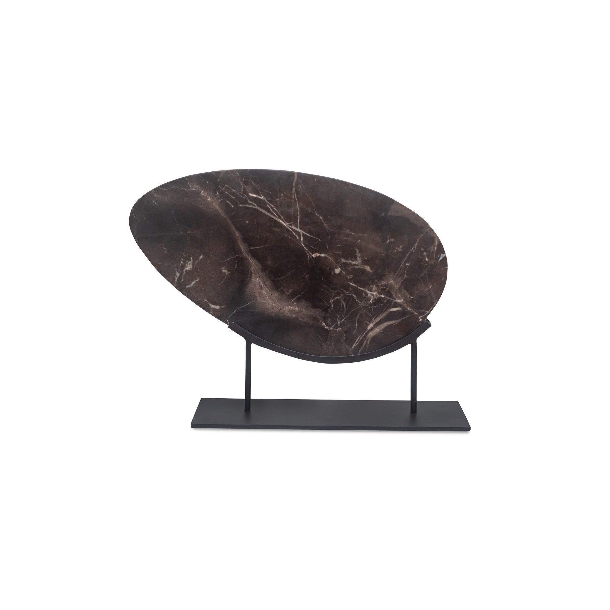 Galen Sculpture Saint Laurent Brown Marble by Moe's Home Collection