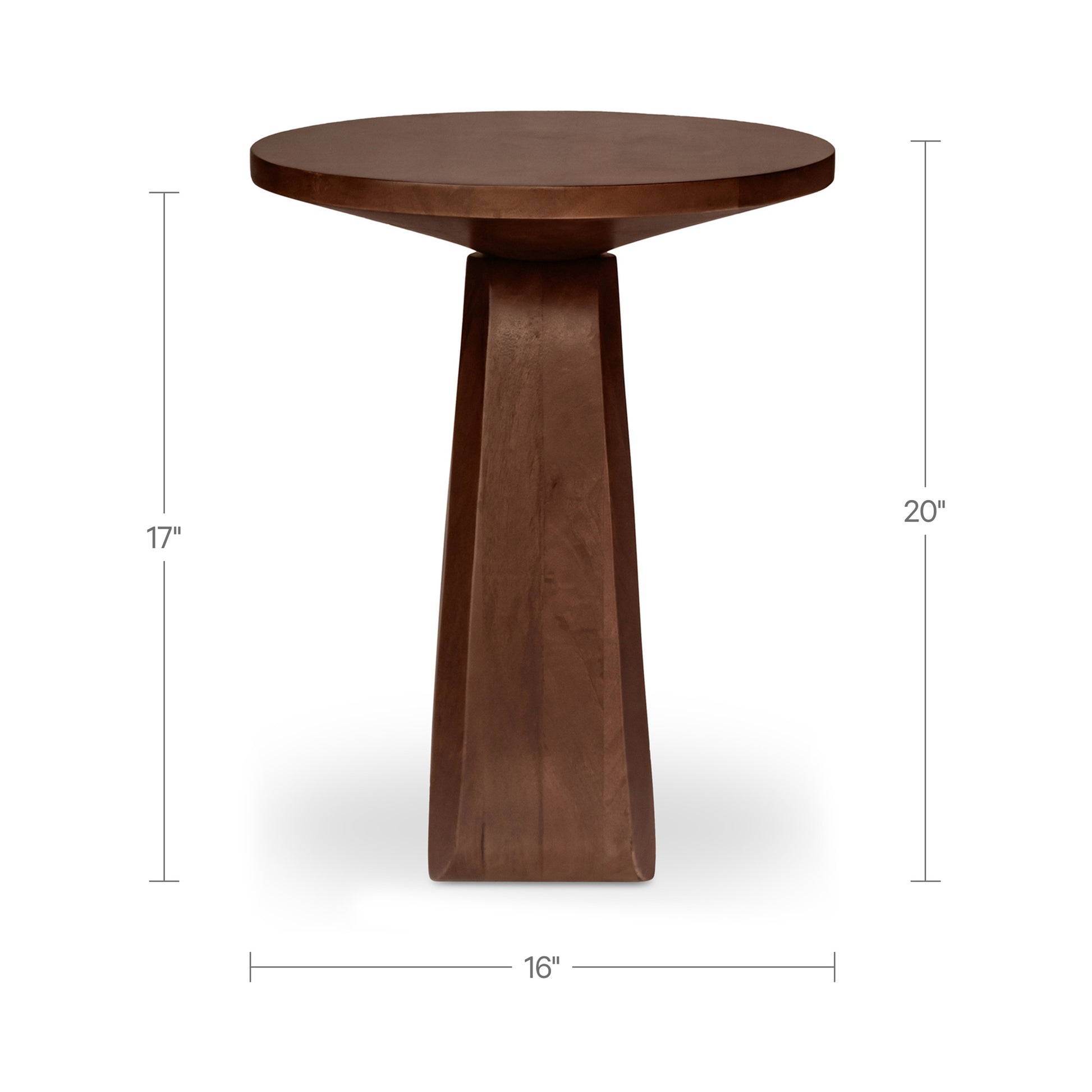 Harley Side Table Dark Brown by Moe's Home Collection - view 5